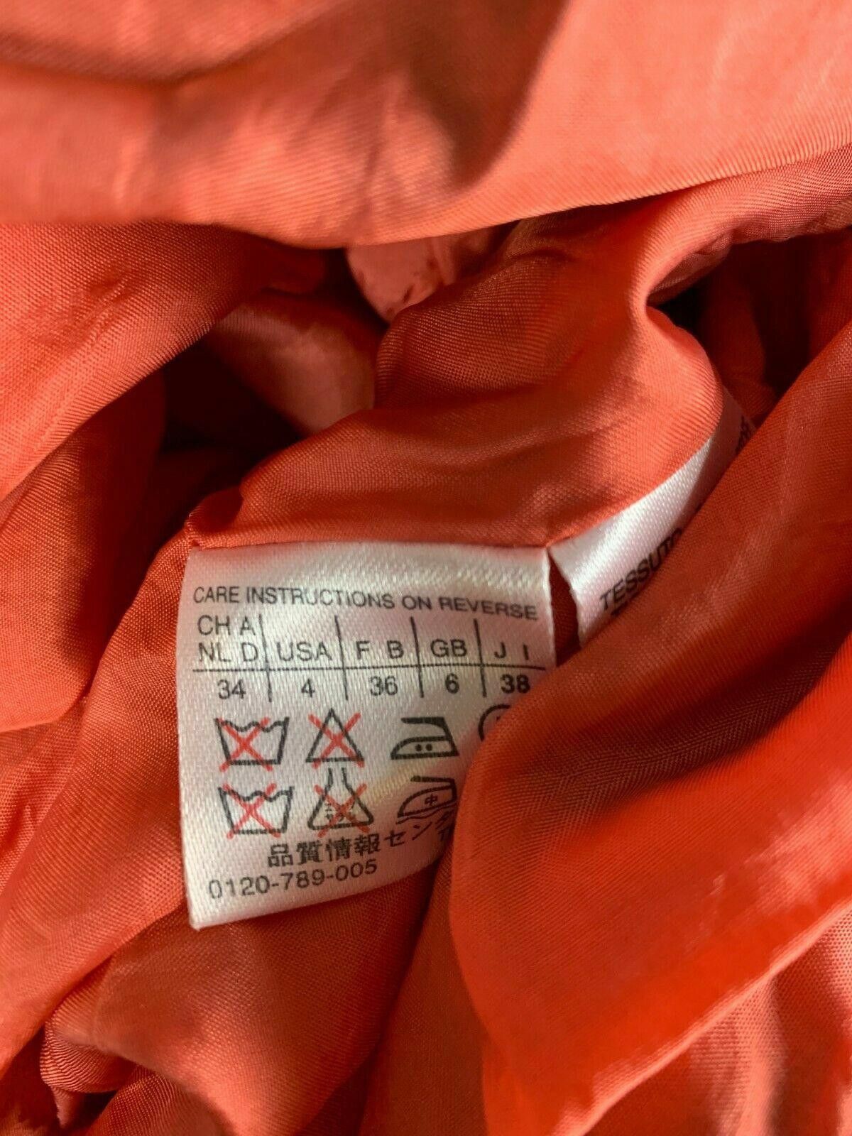 Designer Ladies MAX & CO. CLASSICS Red Silk Zip Up Jacket Size USA 4 Size S / US 4 / IT 40 - 10 Thumbnail