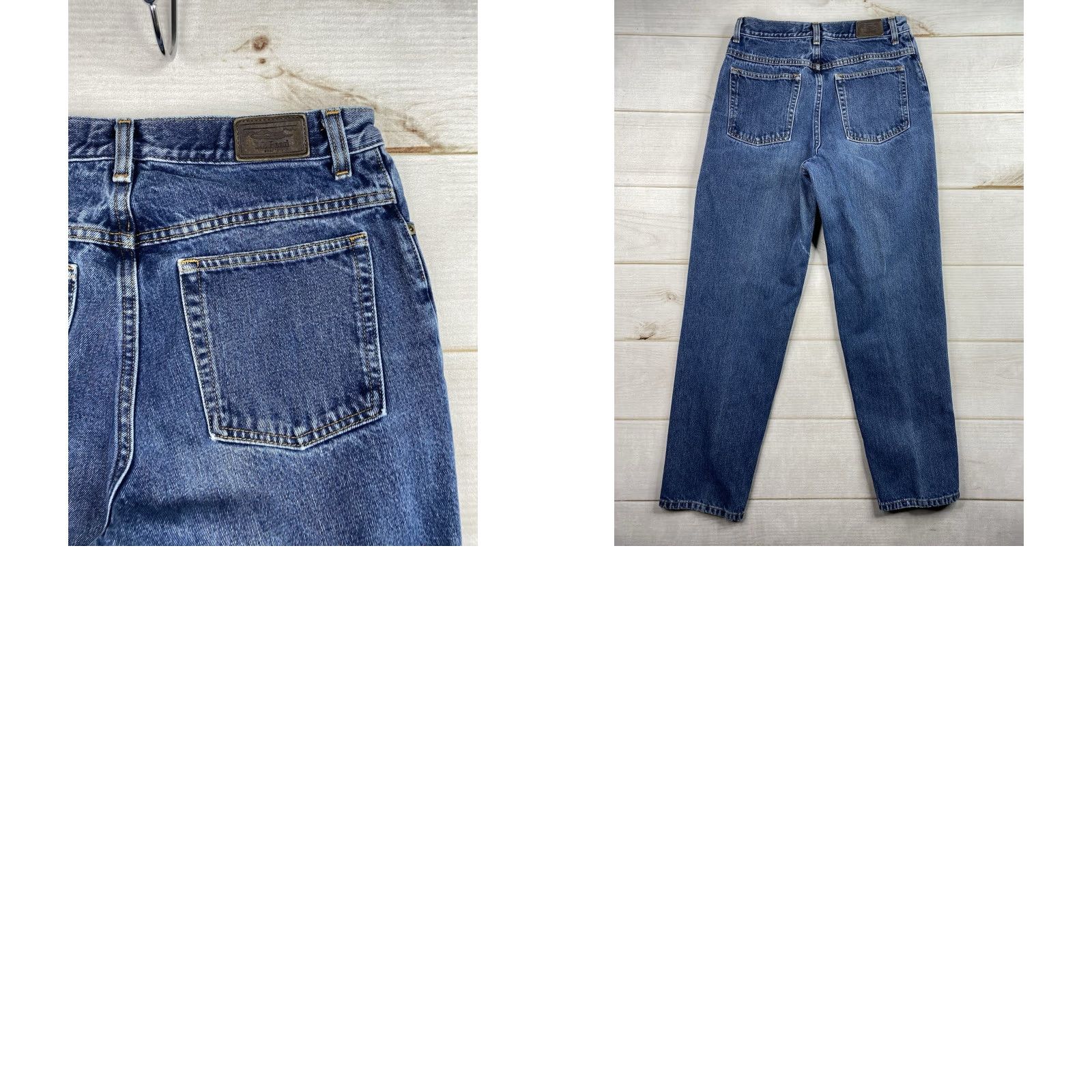 Vintage VINTAGE L.L. Bean Jeans Women 14 M/T Blue Classic Fit High Rise Straight Leg 90s VTG Mom Mens Womens Girls? Size 36" / US 14 / IT 50 - 9 Thumbnail