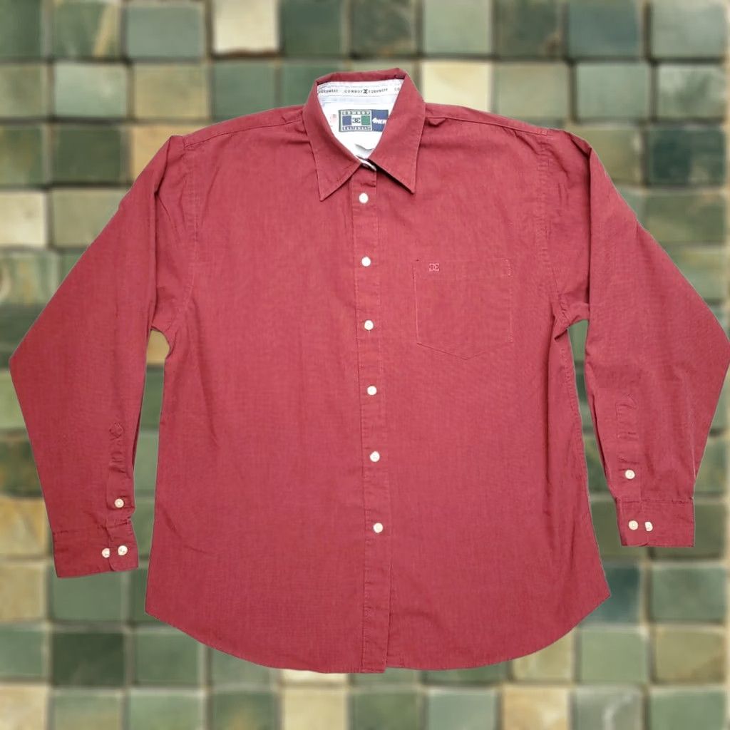 Vintage VINTAGE Cowboy Equipment 4HER Shirt Womens Large Red Western Ranch Rodeo Made in USA Shirt Womens L Red Cowboy Equipment 4HER Rails Size L / US 10 / IT 46 - 1 Thumbnail