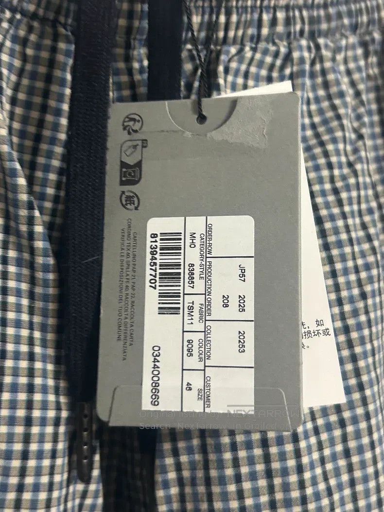 Balenciaga Balenciaga Plaid cotton linen blended sport leisure pants Size US 30 / EU 46 - 5 Thumbnail
