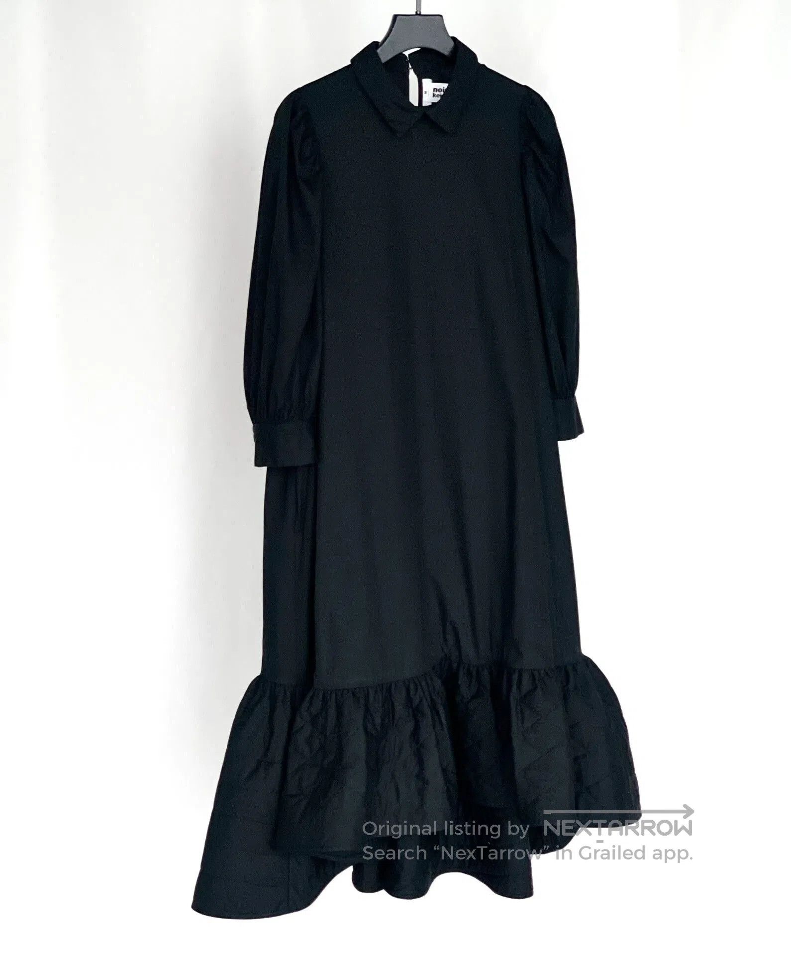 RIPVANWINKLE Quilted Black Puff Hem Dress. Size M / US 6-8 / IT 42-44 - 8 Thumbnail