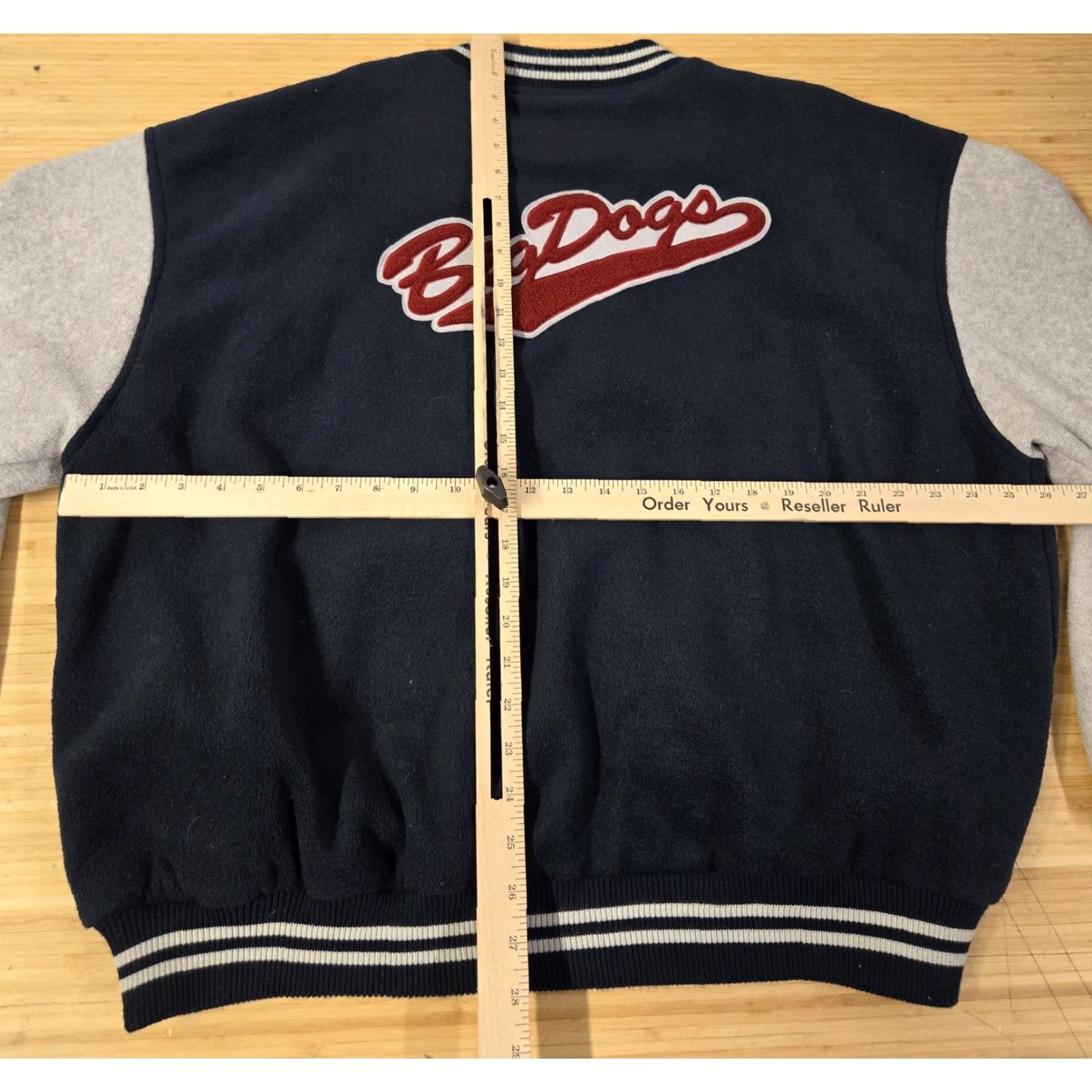 Big Dogs VINTAGE Big Dogs Polar Dogs Jacket Mens XL Blue Gray Fleece Varsity Bomber Embroidered Full Zip Pockets Embroidered Logo Zipper Size US XL / EU 56 / 4 - 7 Thumbnail