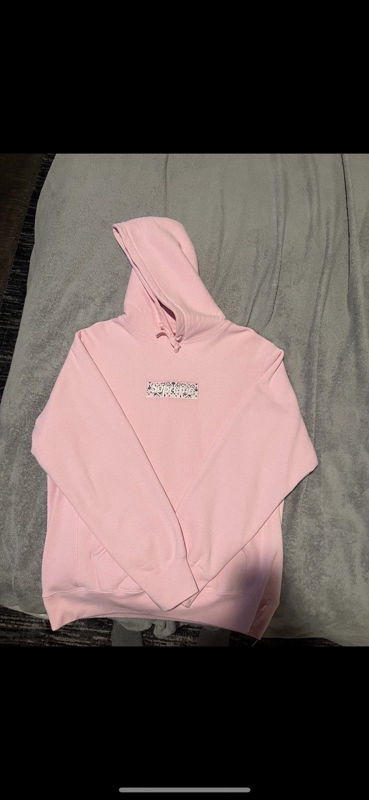 Supreme Supreme Bandana Box Logo Hoodie Pink | Grailed