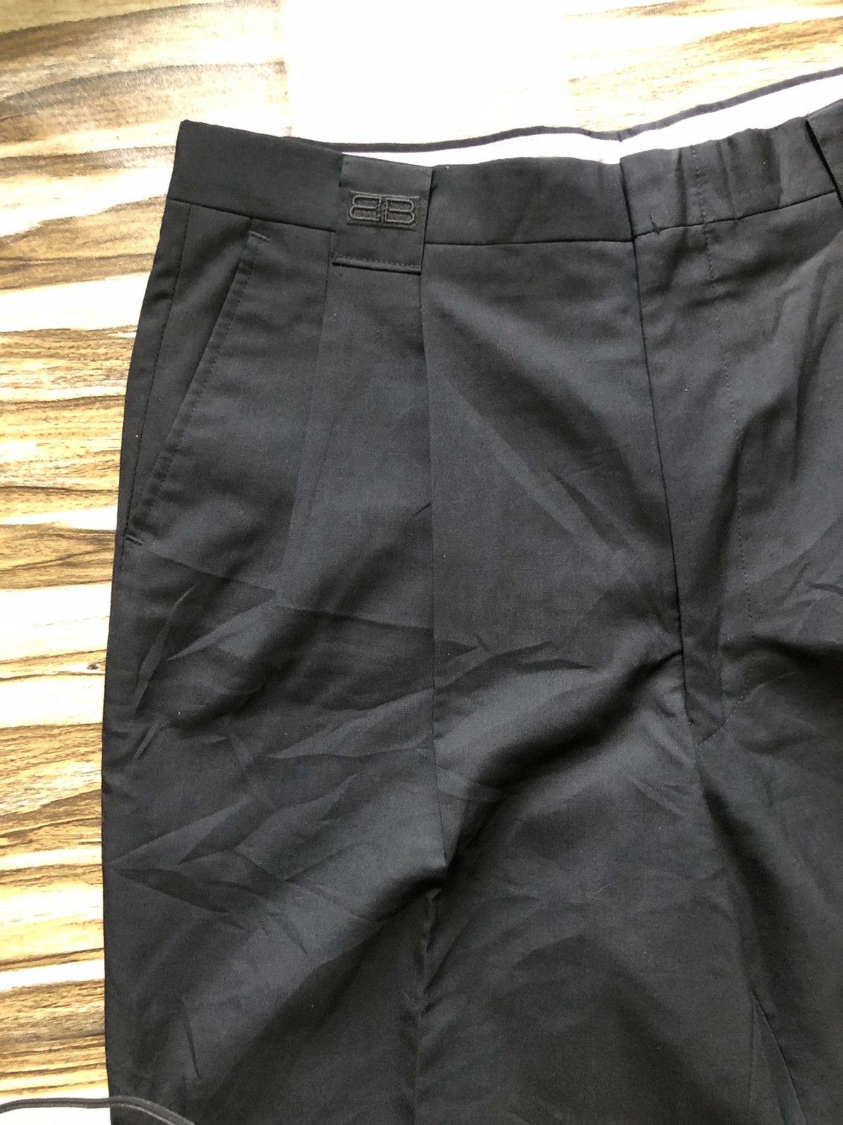 Balenciaga Vintage casual pant high waist wide leg balloon gabardine Size US 35 - 3 Thumbnail