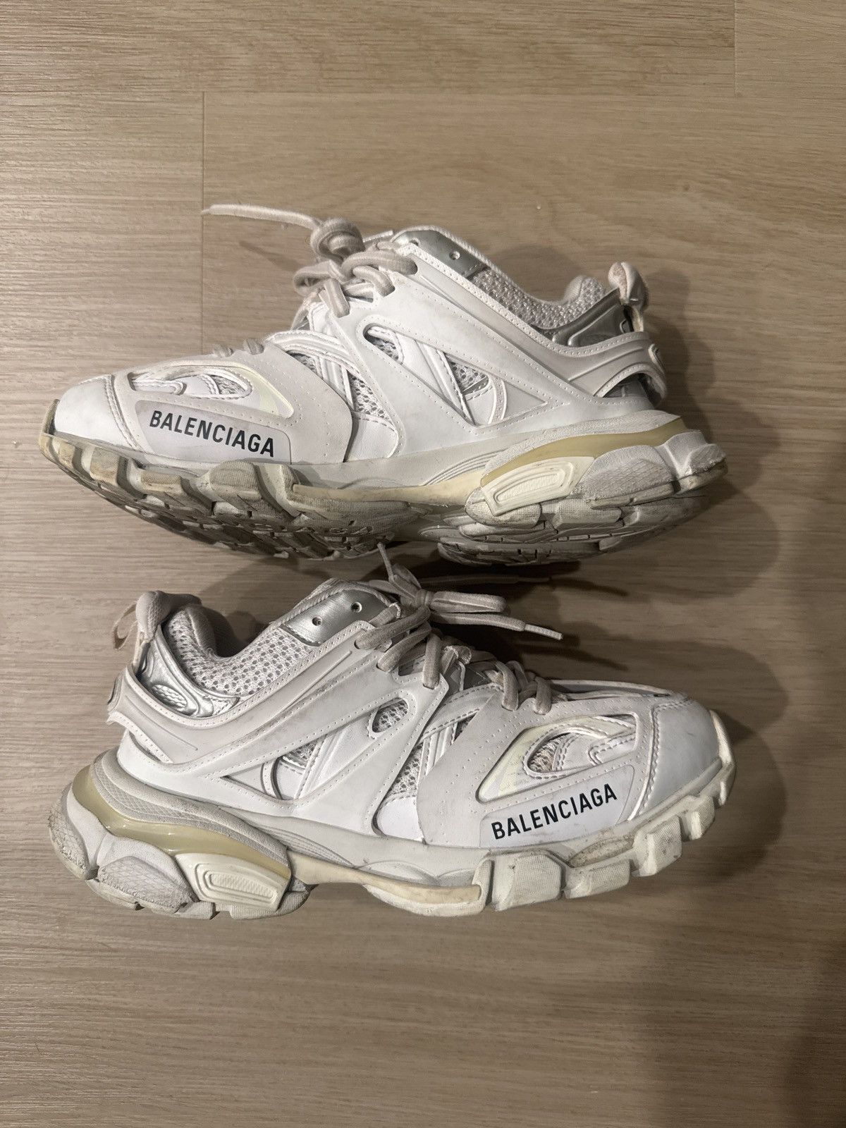 Balenciaga Balenciaga Rubber Mesh Fabric Monocolor Sole Track Sneakers Size US 7 / IT 37 - 1 Thumbnail