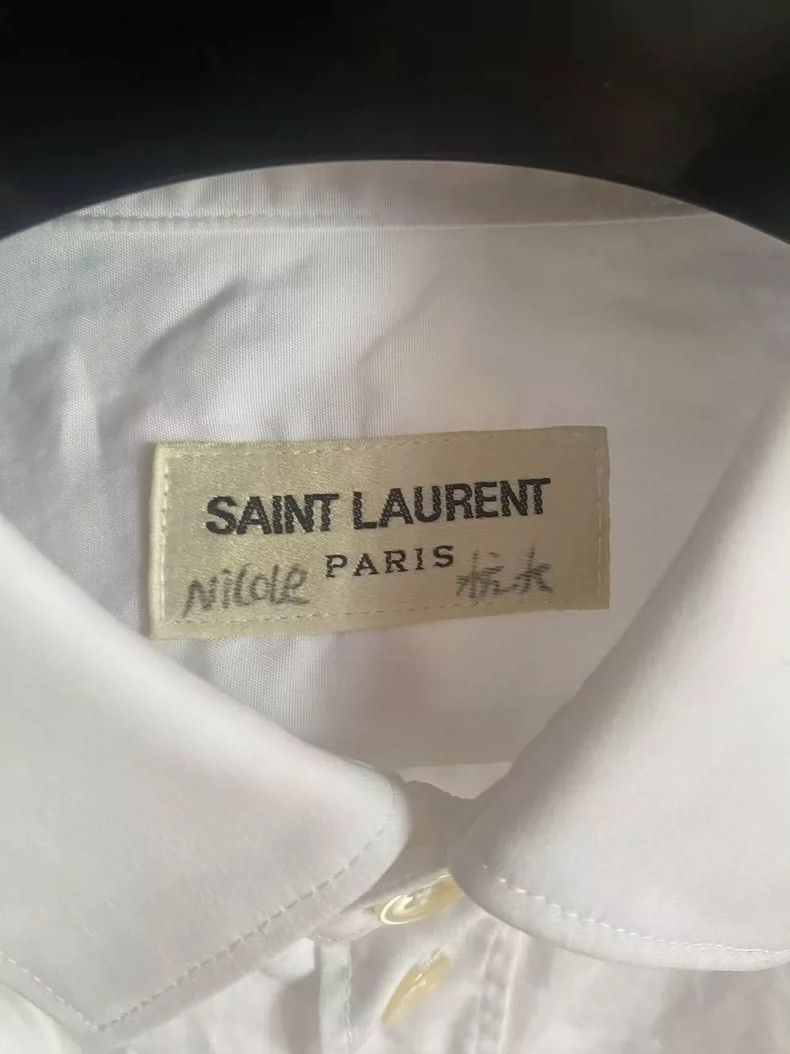 Saint Laurent Paris Saint Laurent Paris 19SS White Basic Shirt Size XS / US 0-2 / IT 36-38 - 4 Thumbnail