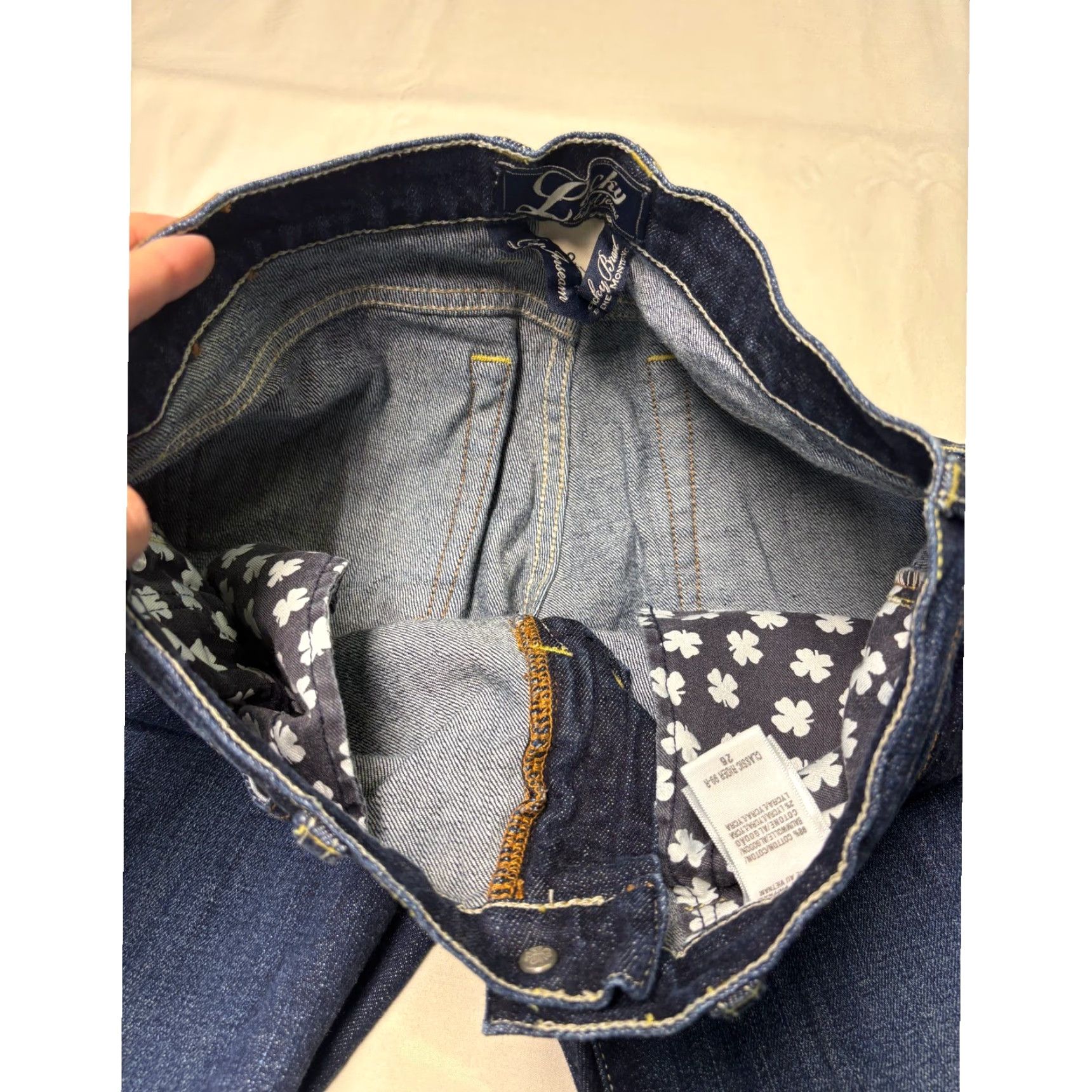 Lucky Brand Lucky Brand Classic Rider Jeans Bootcut Women 26 30 Inseam 31 Dark Wash Denim 5-Pocket Logo Patch Tie Breaker Size 26" / US 2 / IT 38 - 4 Thumbnail