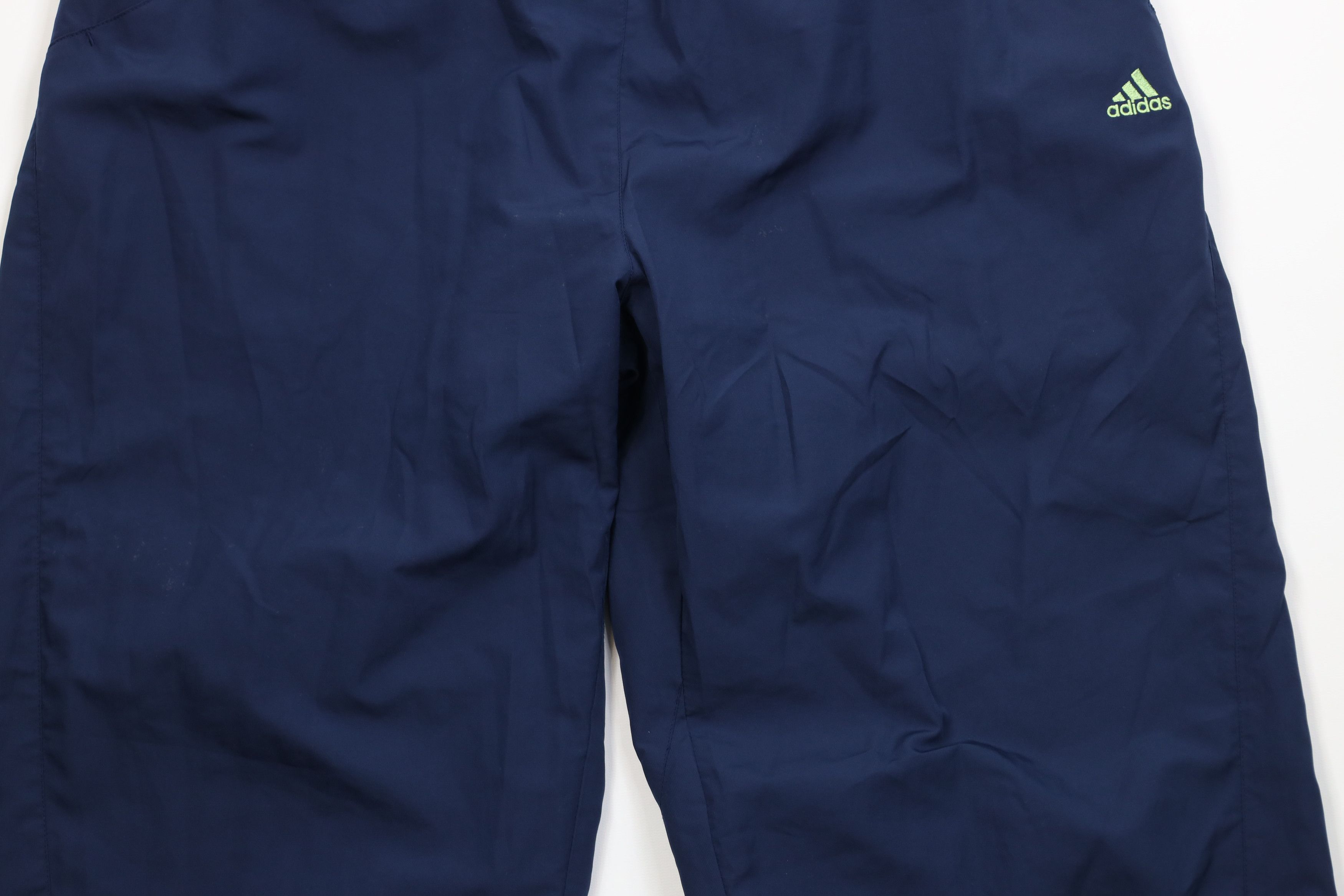 Adidas Vintage 90s Y2K Adidas Lined Wide Leg Windbreaker Pants Size 36" / US 14 / IT 50 - 3 Thumbnail