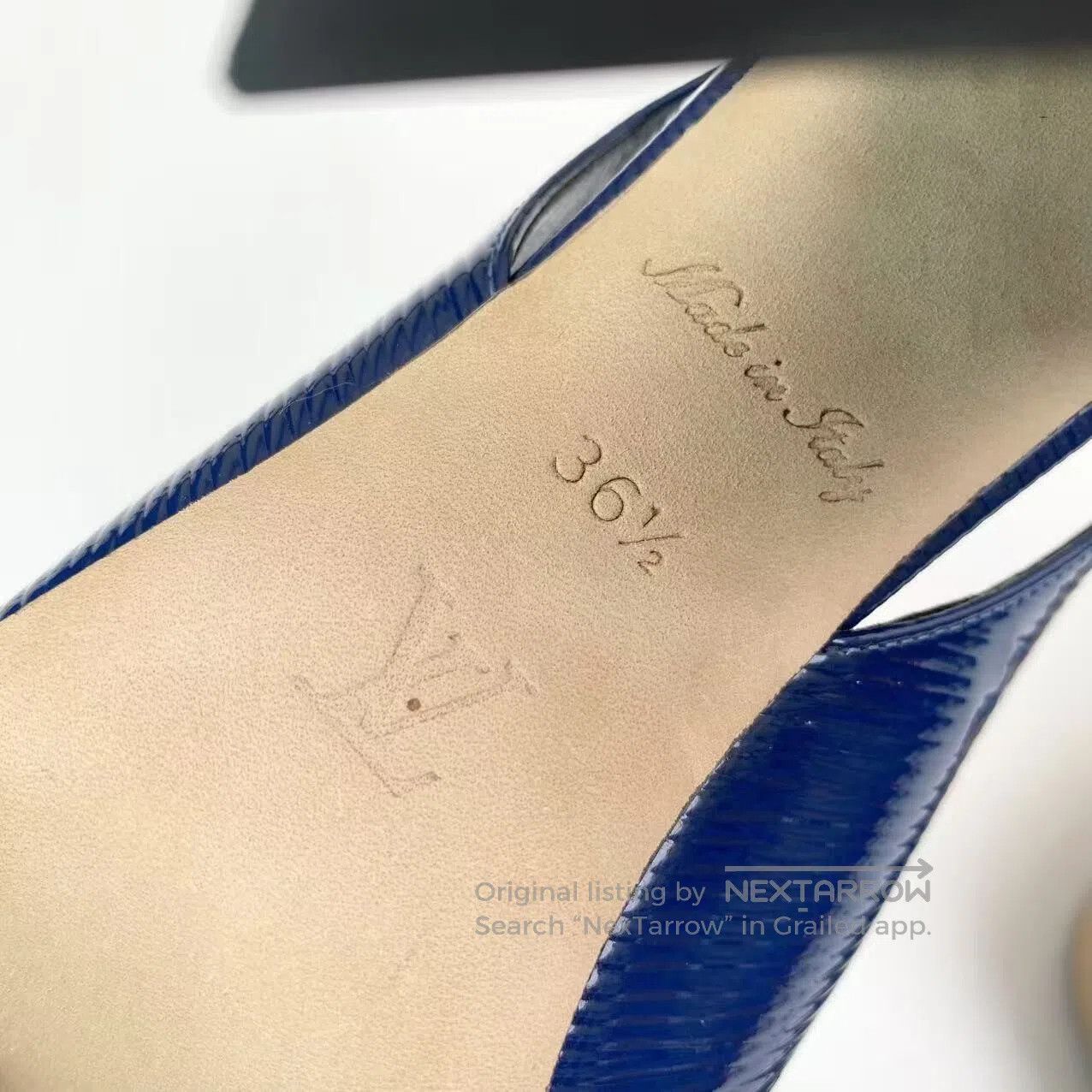 Louis Vuitton Louis Vuitton Square-toe logo high-heeled sandals| Size US 6 / IT 36 - 6 Thumbnail