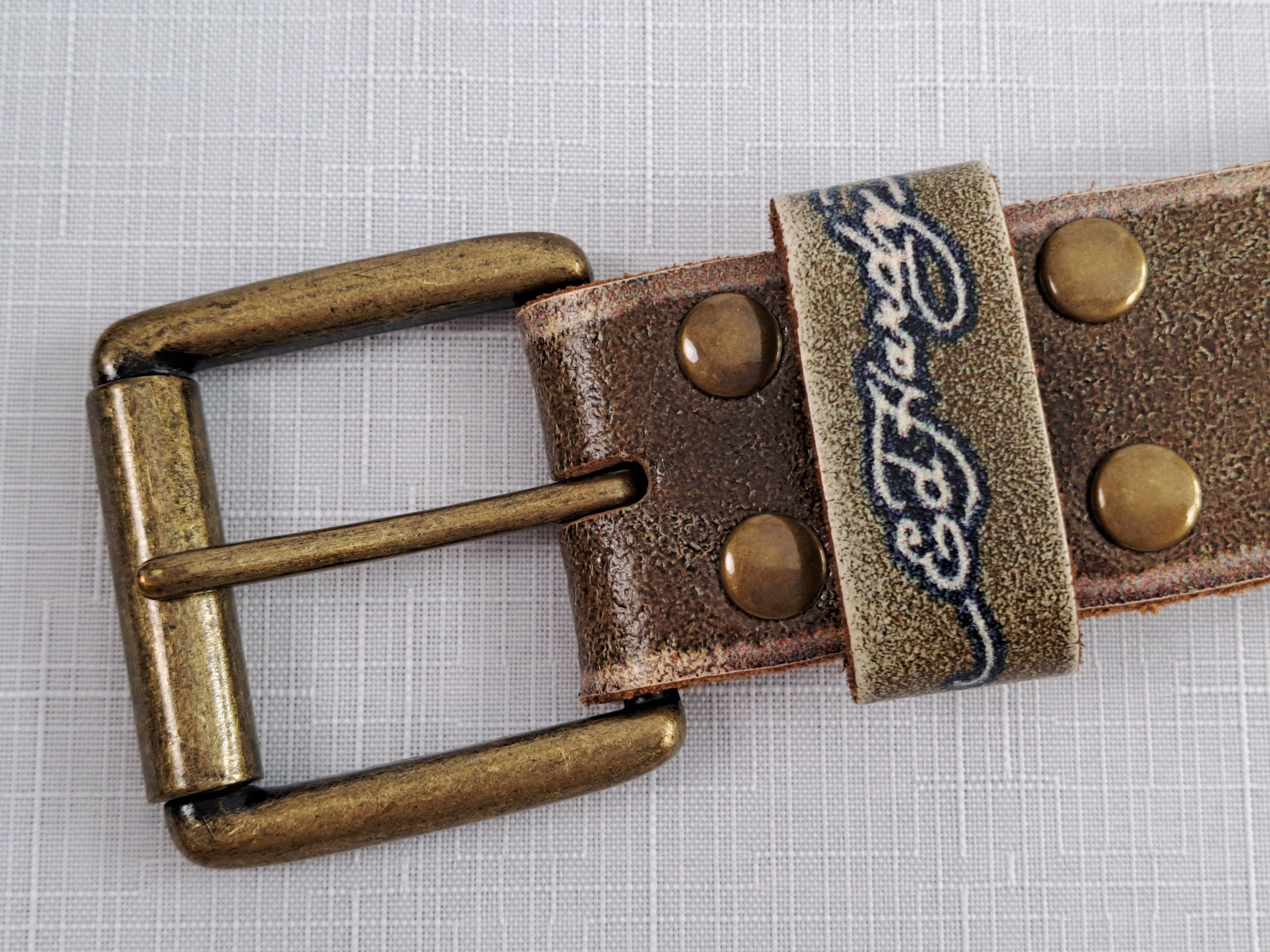 Ed Hardy ED HARDY embroidered leather belt. Size S Size ONE SIZE - 14 Thumbnail