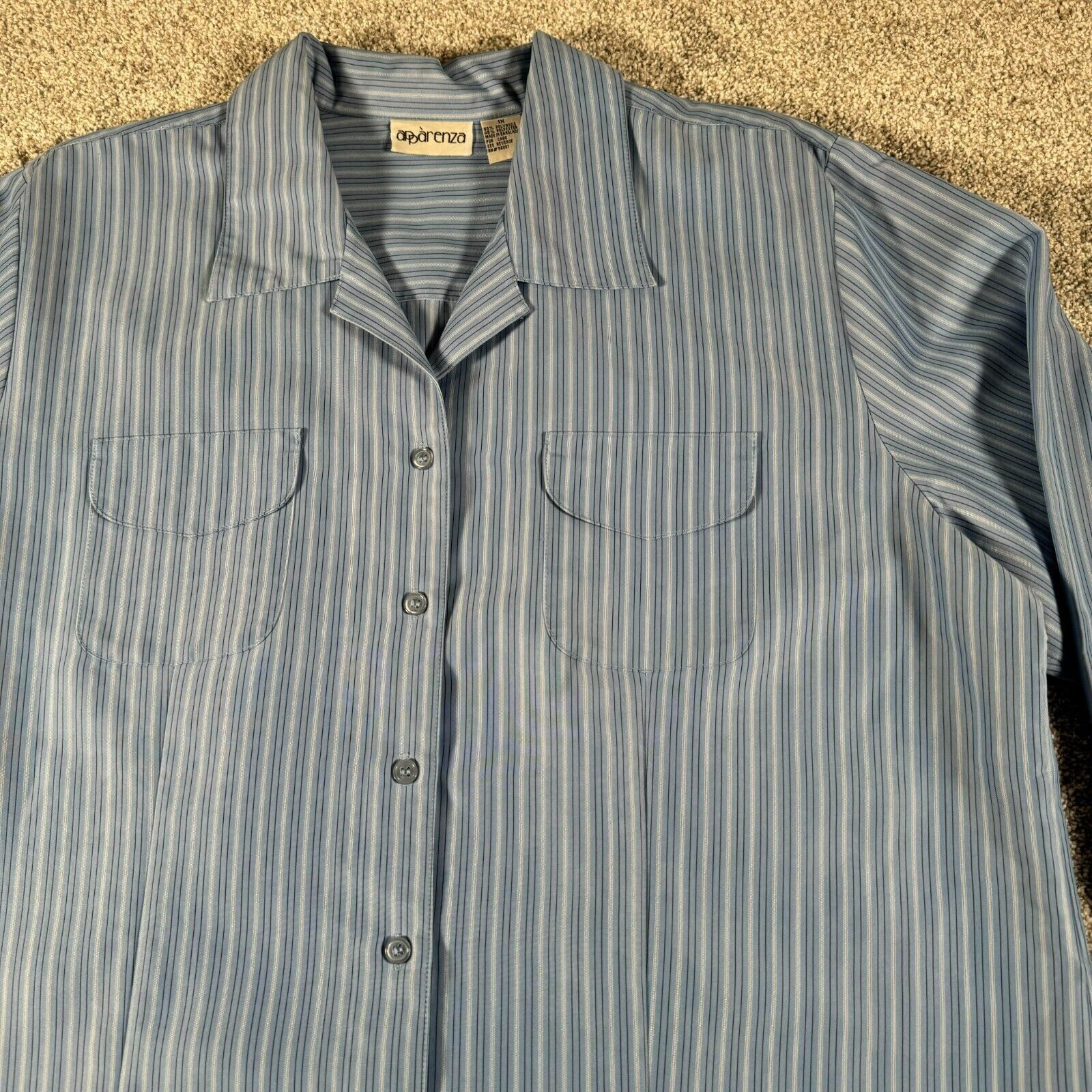 Other Vintage 80s 90s Button Up Top Women 1X Plus Coastal Oversize Size XL / US 12-14 / IT 48-50 - 5 Thumbnail