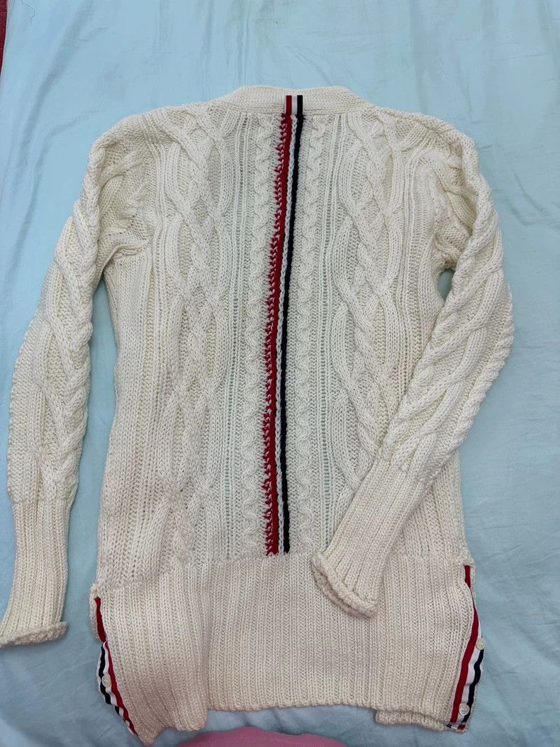 Thom Browne Thom Browne White knit sweater Size XS / US 0-2 / IT 36-38 - 2 Thumbnail