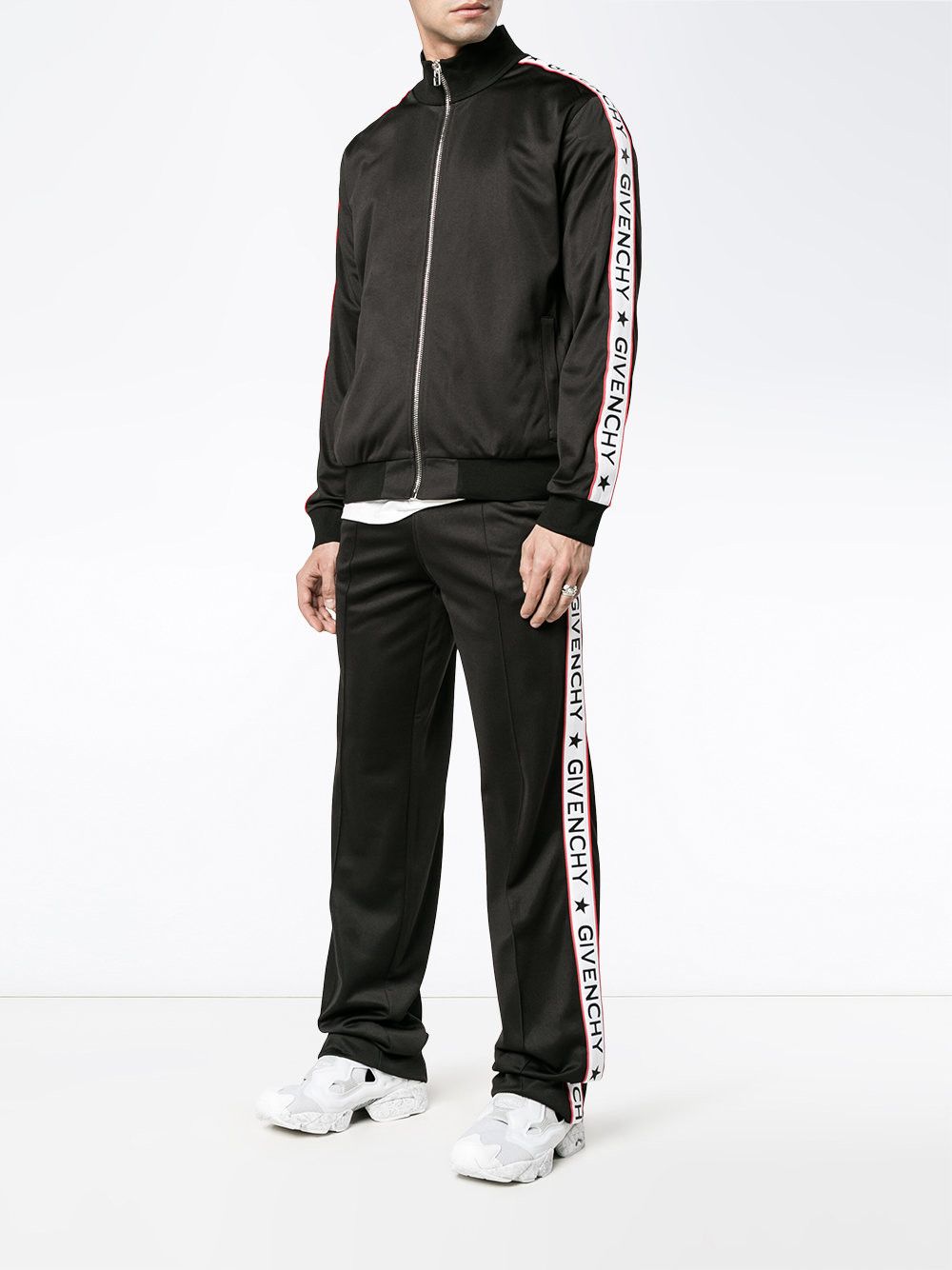 Givenchy Black Logo Track Pants Size 28" / US 6 / IT 42 - 2 Thumbnail