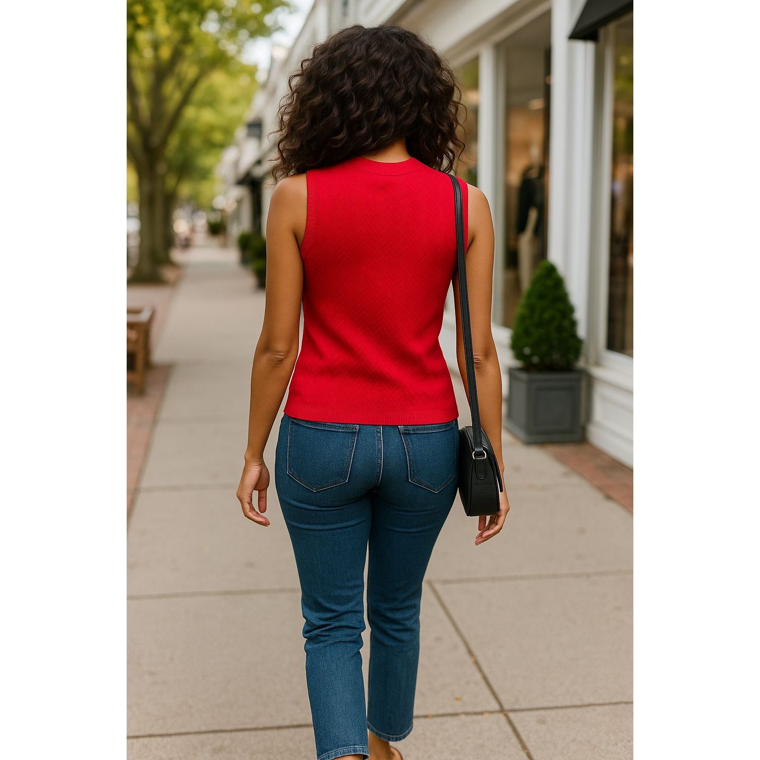 Ann Taylor Ann Taylor XS Red Silk Knit Sleeveless Top Vintage Minimalis Size XS / US 0-2 / IT 36-38 - 7 Thumbnail