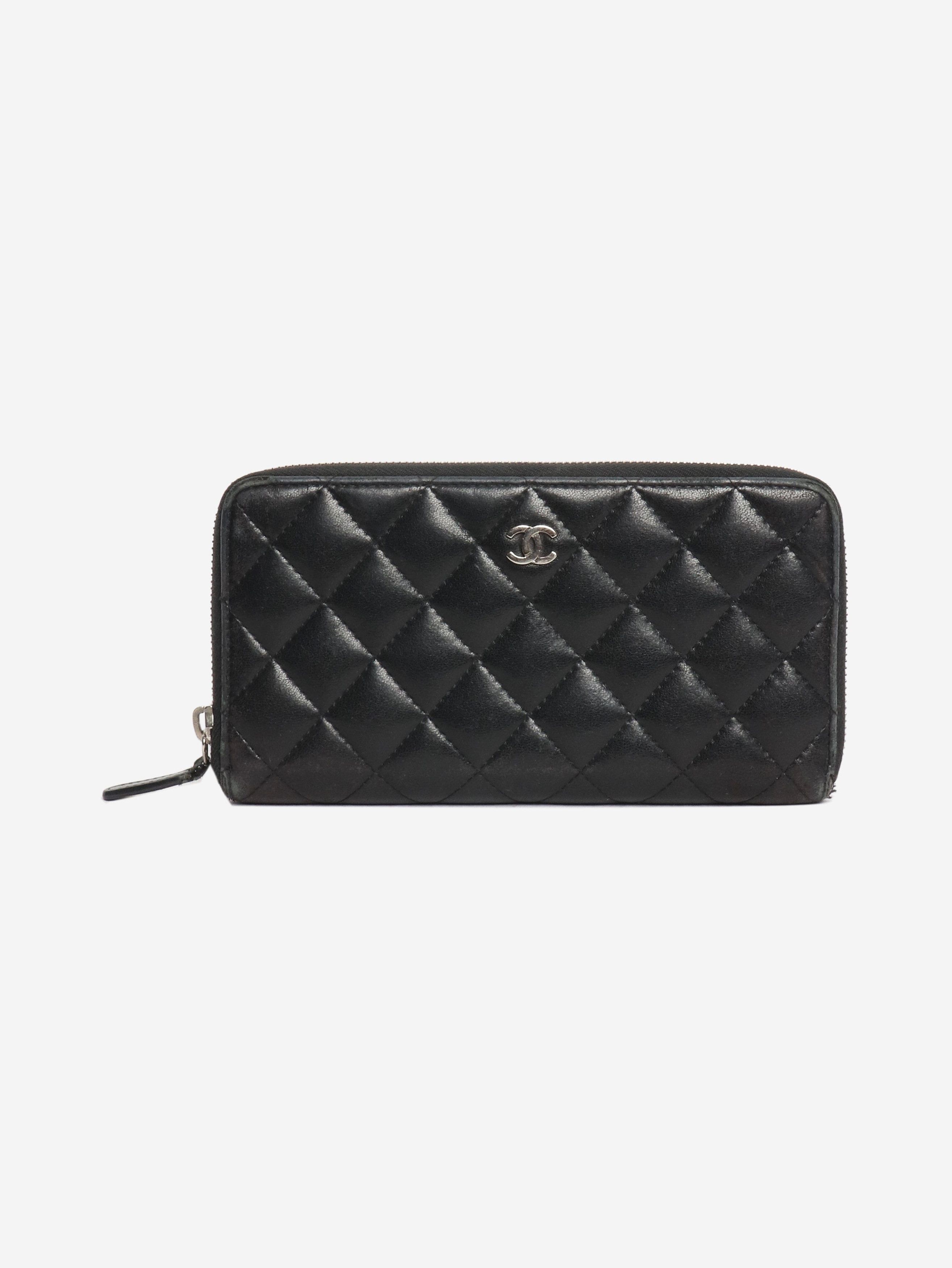 Other Black long quilted zip wallet Size ONE SIZE - 1 Thumbnail