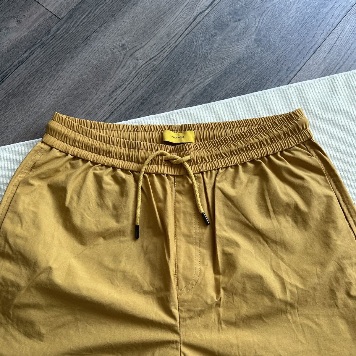 Pyer Moss Pyer Moss Yellow and Pink Wave Track Shorts Size US 31 - 2 Thumbnail