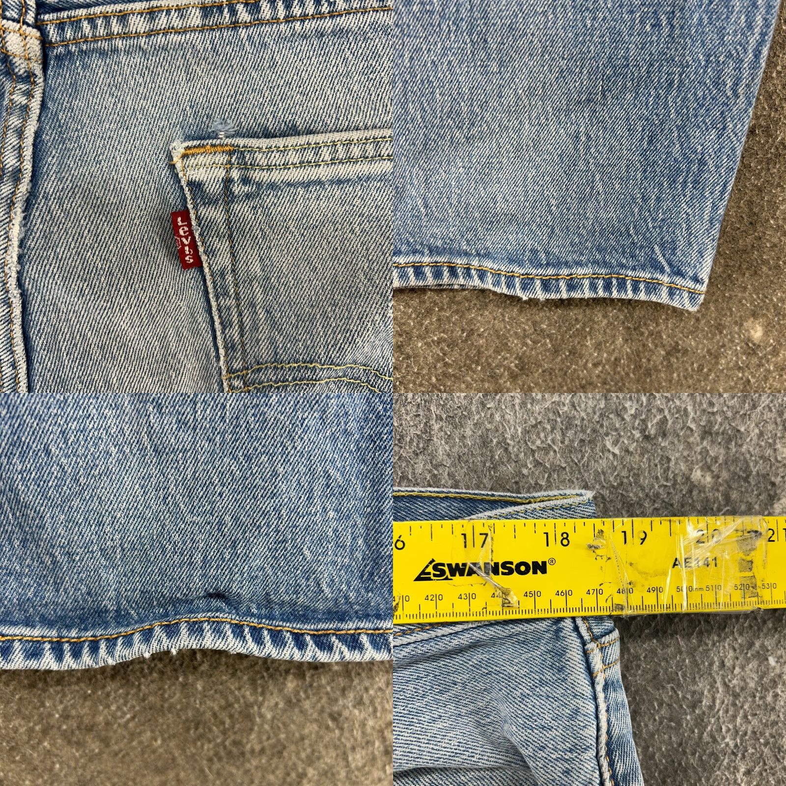 Levi's Levi's 505 Jeans Regular Blue 36x32 Denim Stretch Straight Mens Regular Waist 100% Cotton Gift Box Ready Size US 36 / EU 52 - 9 Thumbnail