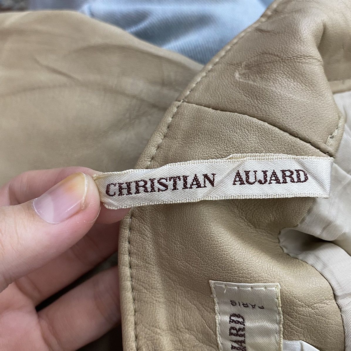 Other CHRISTIAN AUJARD Pret A Porter Japan Drop Crotch Leather Size 24" / US 00 / IT 34 - 9 Thumbnail