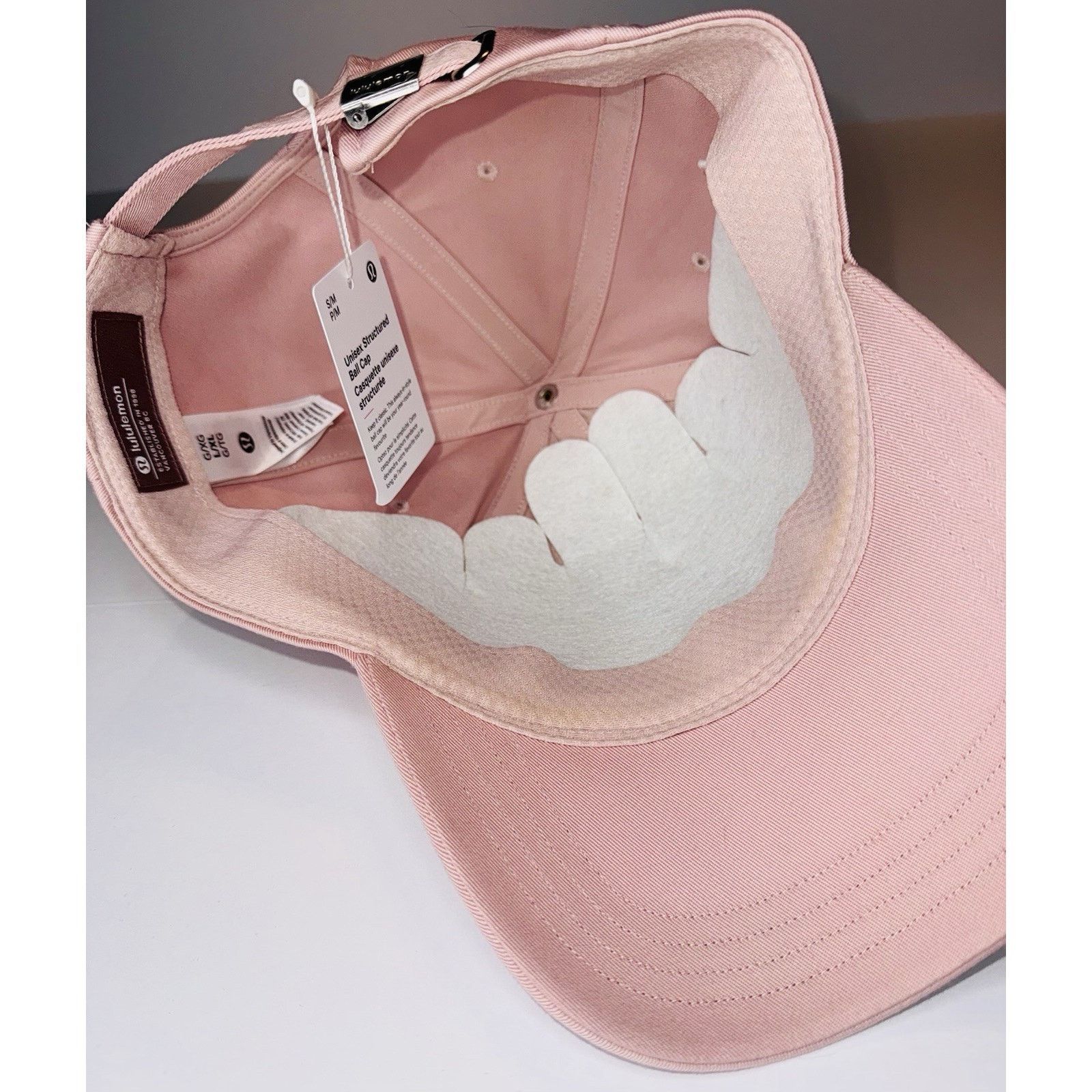 Lululemon Lululemon Structured Ball Cap Script Pastel Pink Hat L/XL Size ONE SIZE - 3 Thumbnail