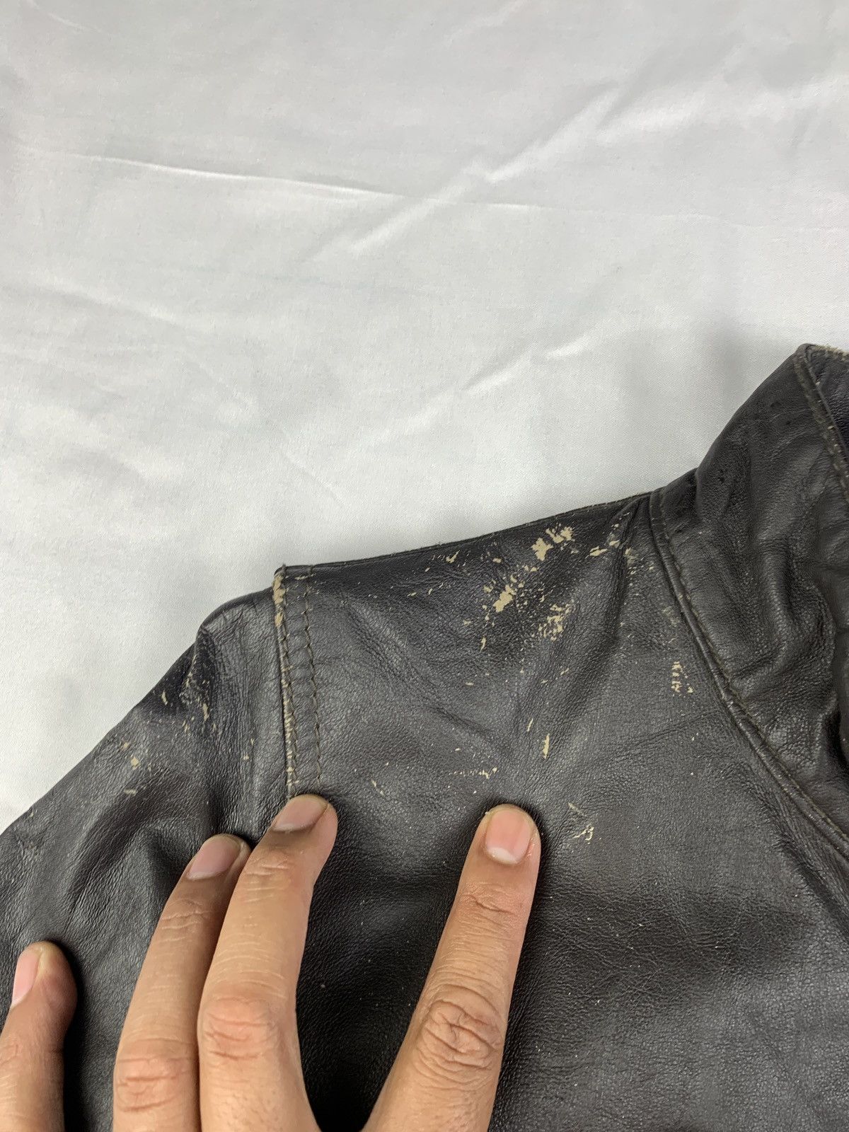 Japanese Brand Le Mieux Japan Brown Biker Iconic Type Leather Trash Jacket Size L / US 10 / IT 46 - 7 Thumbnail