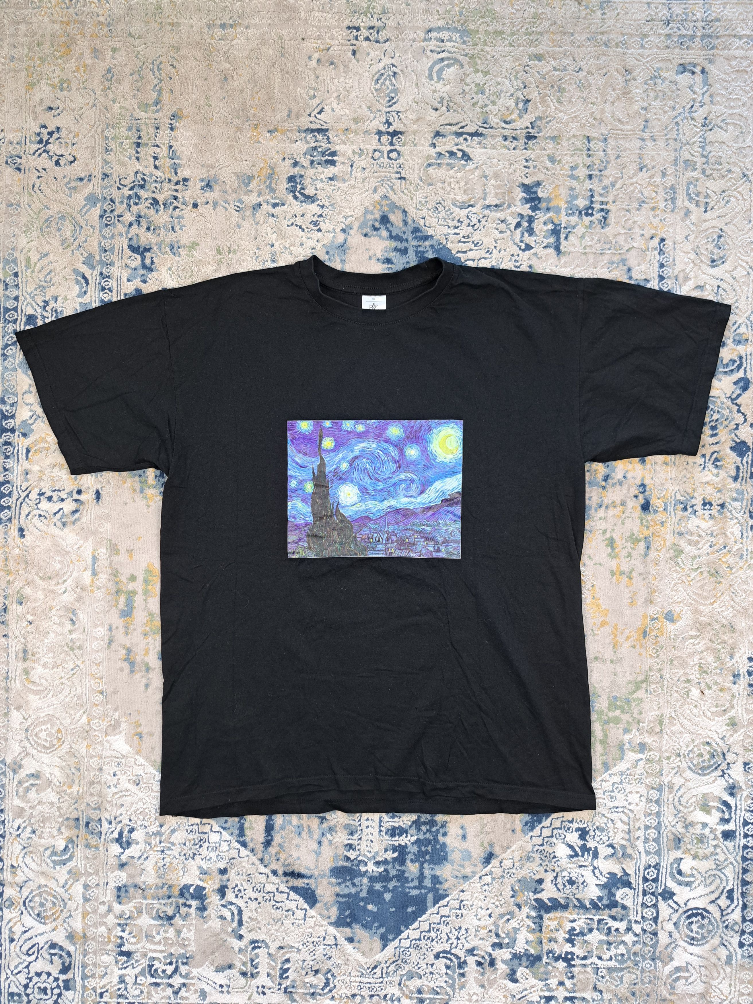 Vintage Vincent Van Gogh The Starry Night Art Tee Like MoMA Size US XL / EU 56 / 4 - 1 Thumbnail