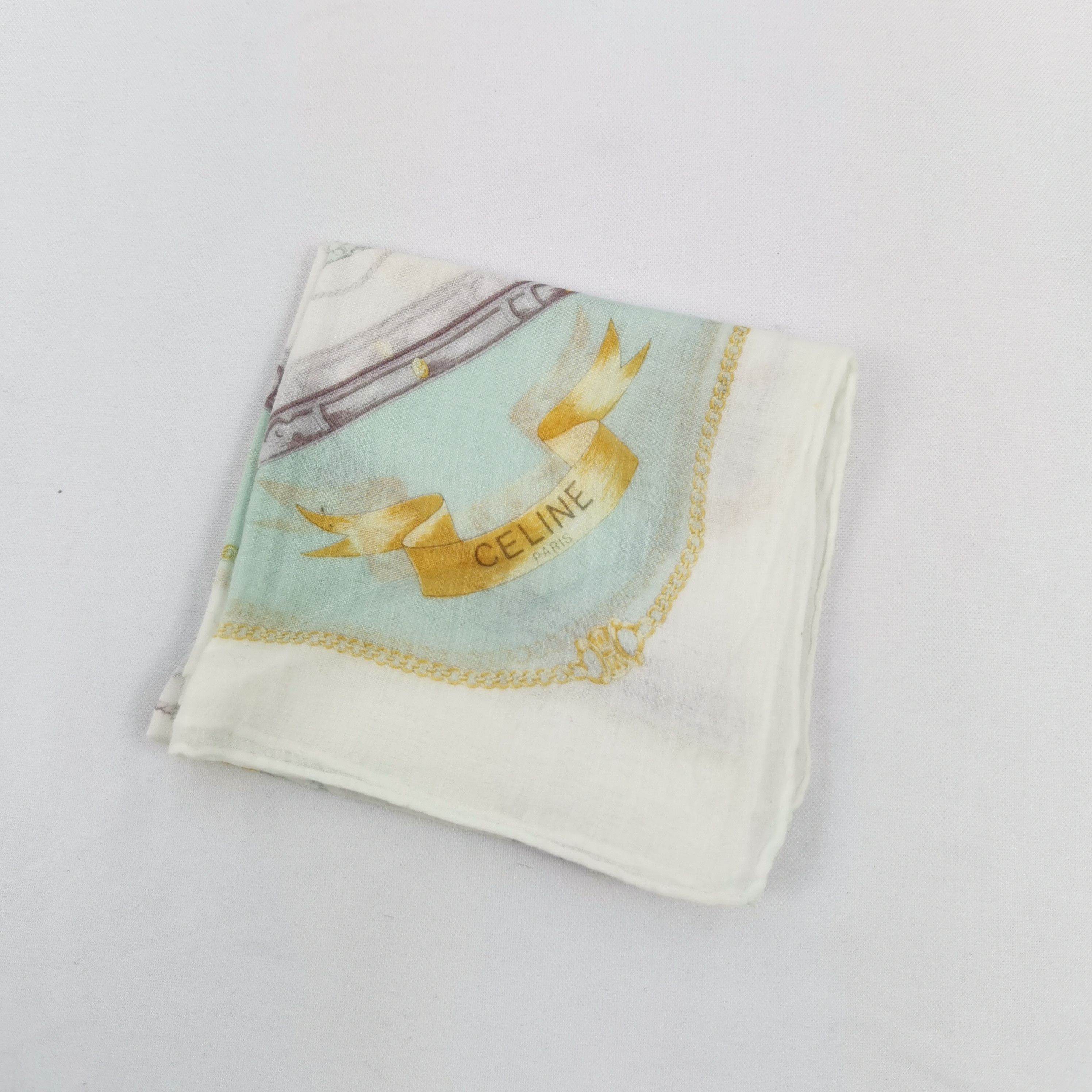 Celine Vintage Celine Handkerchief Bandana Pocket Square Size ONE SIZE - 3 Thumbnail
