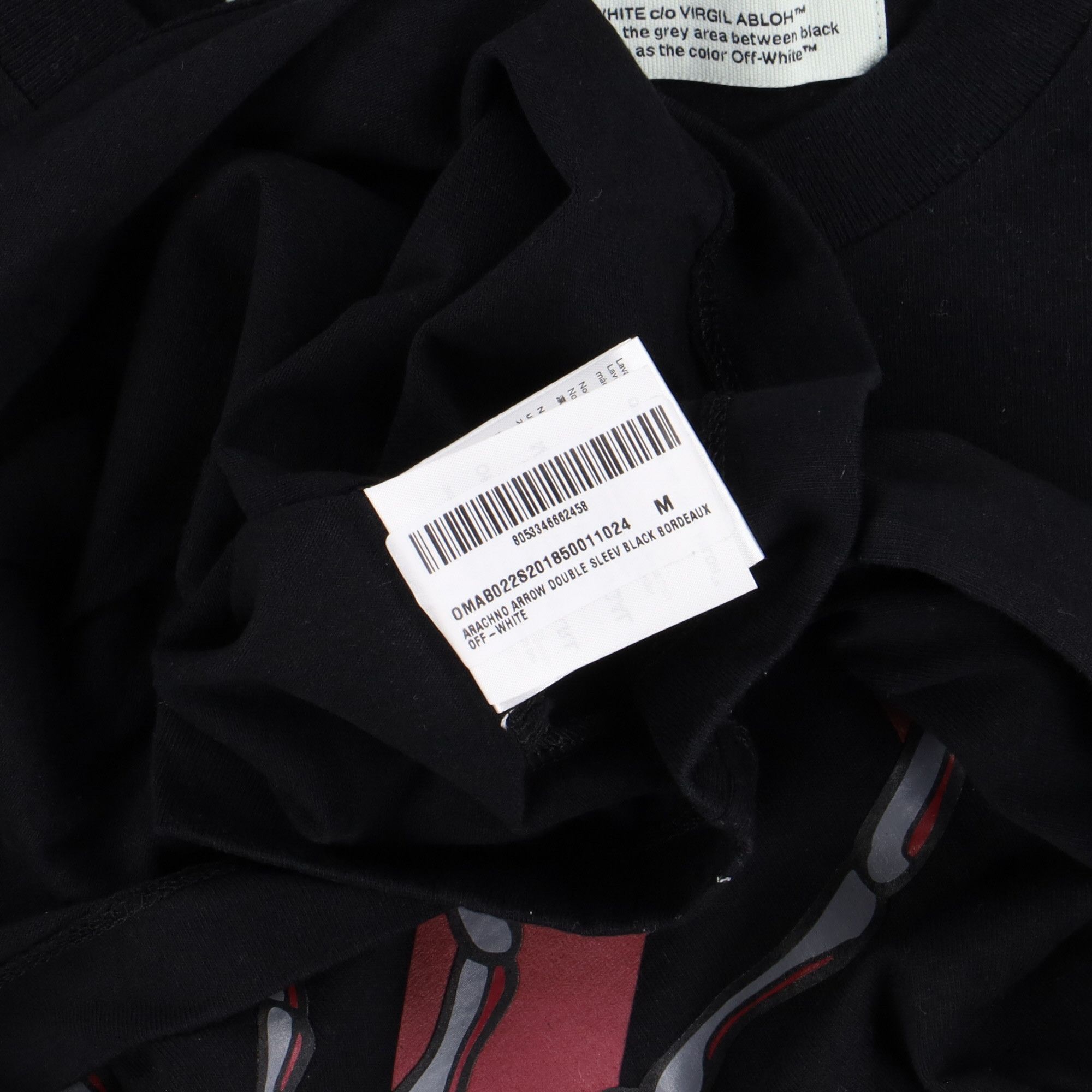 Off-White Black Arachno Spider Arrows Double Layer LS T-Shirt Size US M / EU 48-50 / 2 - 8 Thumbnail