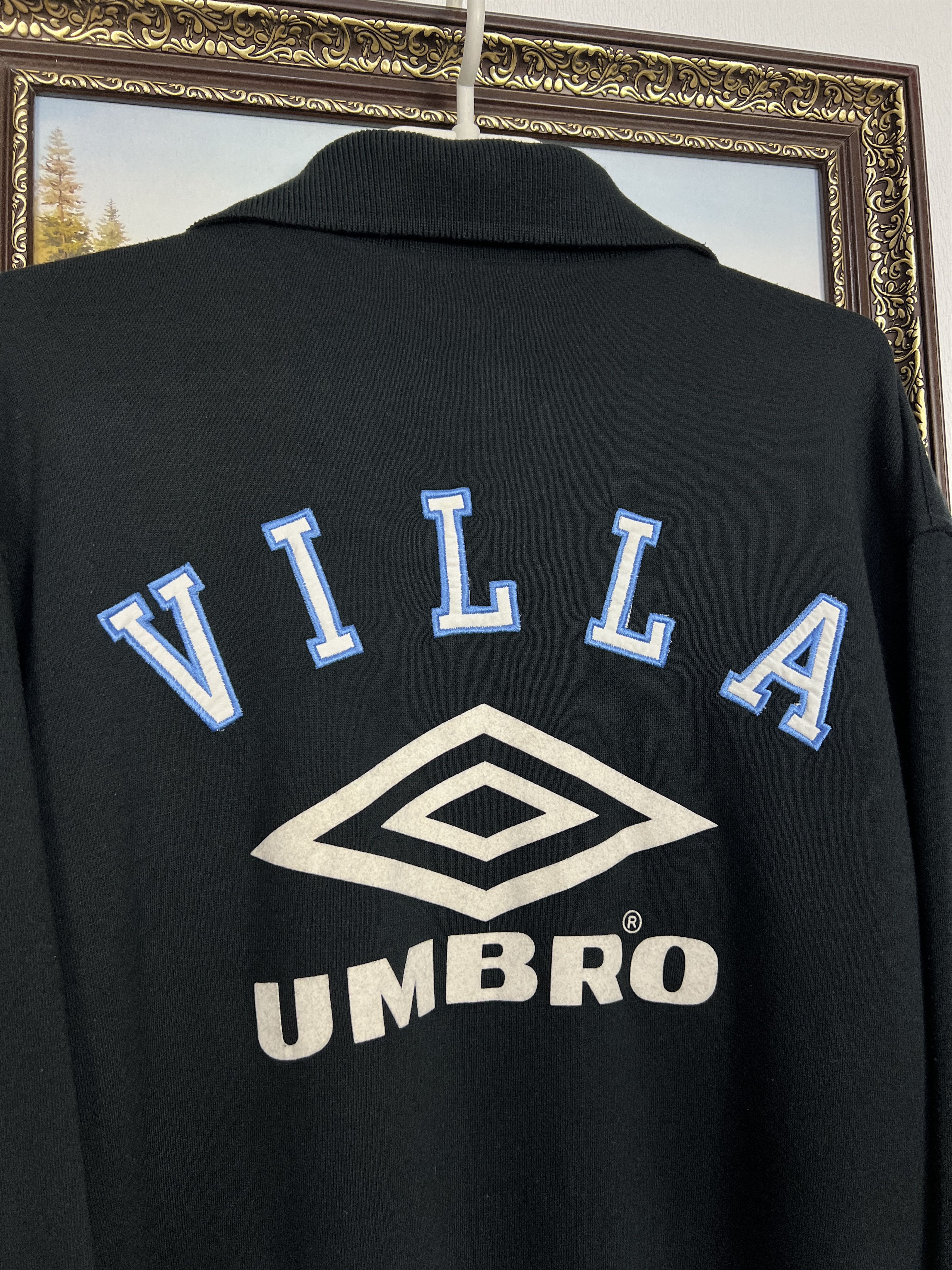 Umbro Vintage Aston Villa Football Jacket Soccer Track Top Rare Size US XL / EU 56 / 4 - 9 Thumbnail