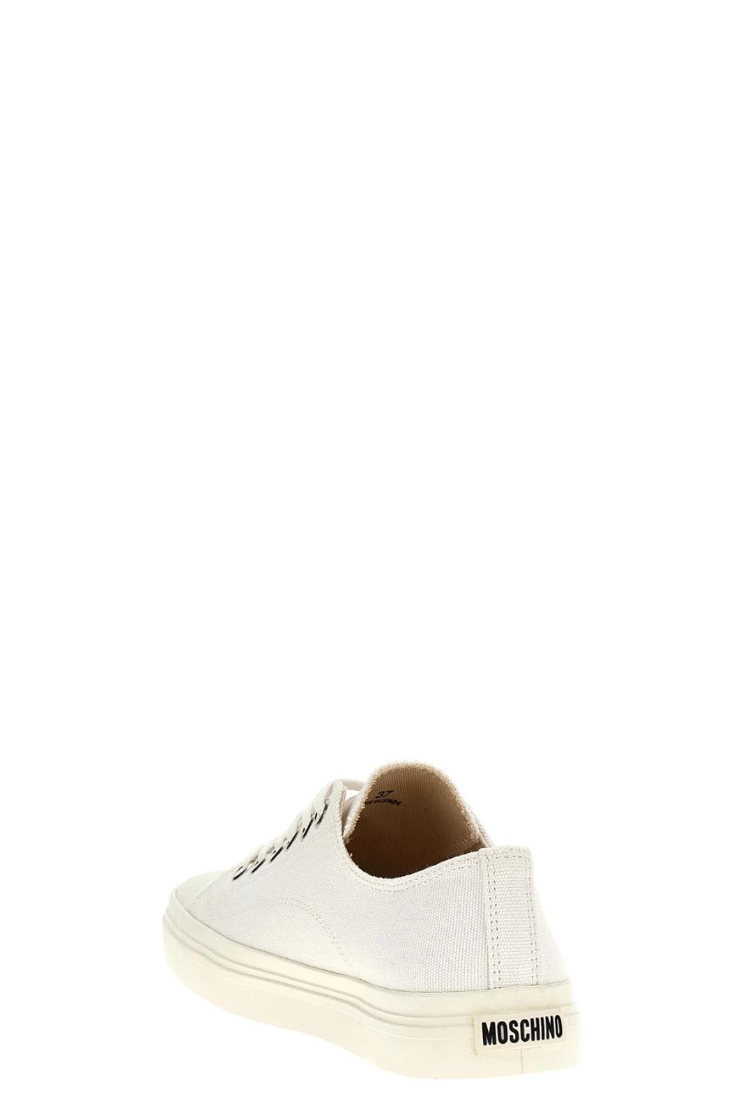 Moschino MOSCHINO Canvas White Sneakers New & Authentic Size US 8 / IT 38 - 3 Thumbnail