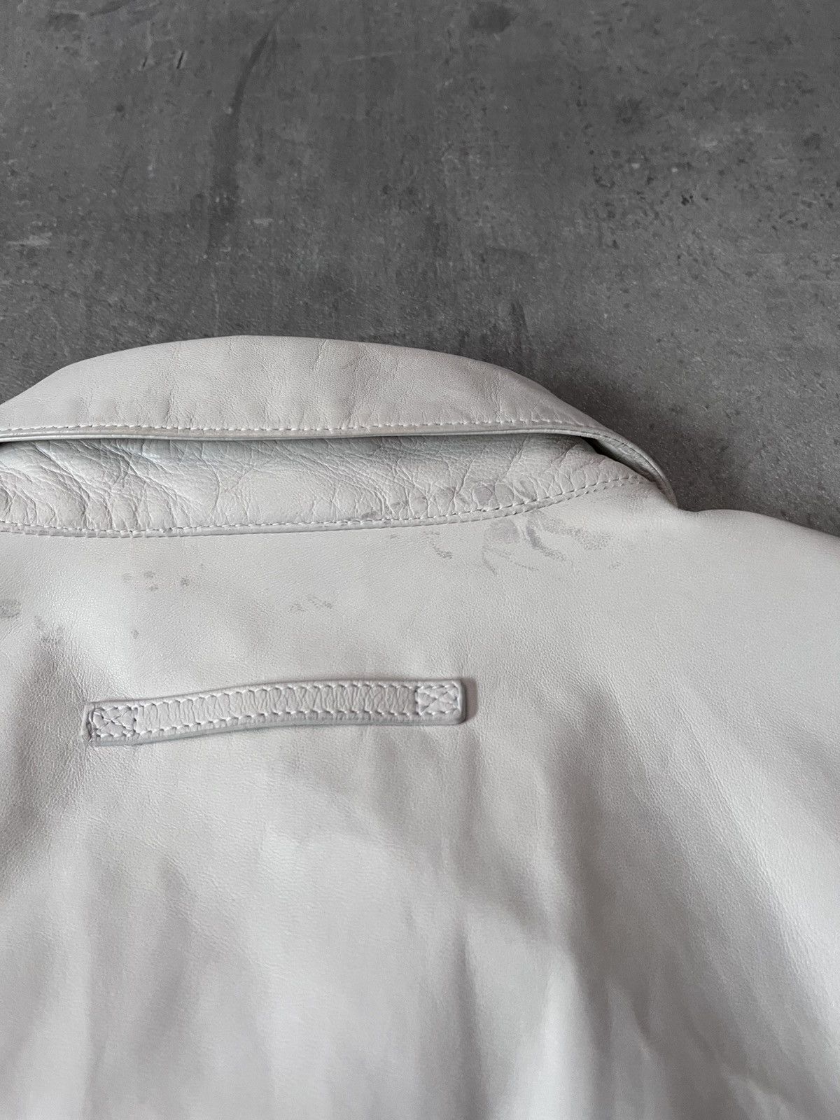 Prada Vintage Prada soft leather jacket white red line 90s Size US L / EU 52-54 / 3 - 19 Thumbnail