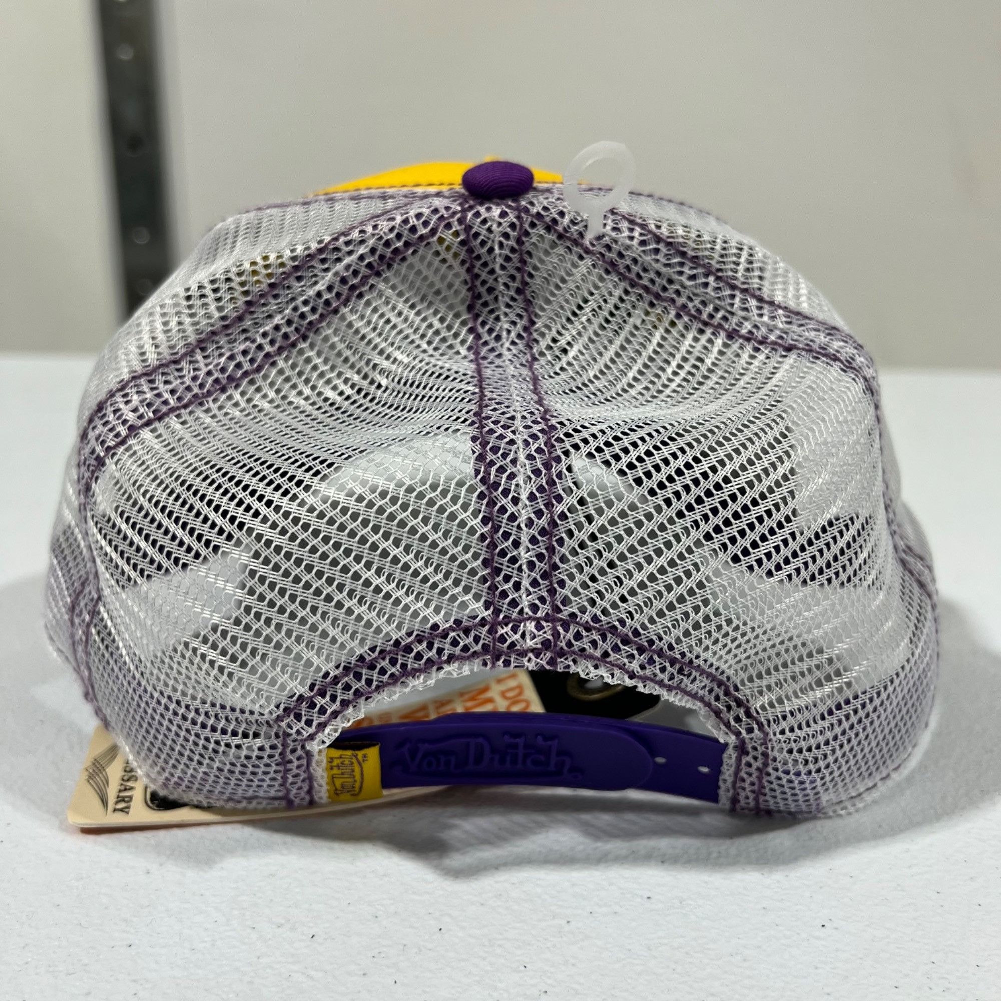 Von Dutch NWT VON DUTCH TRUCKER HAT - LAKERS COLOR - OS Size ONE SIZE - 4 Thumbnail