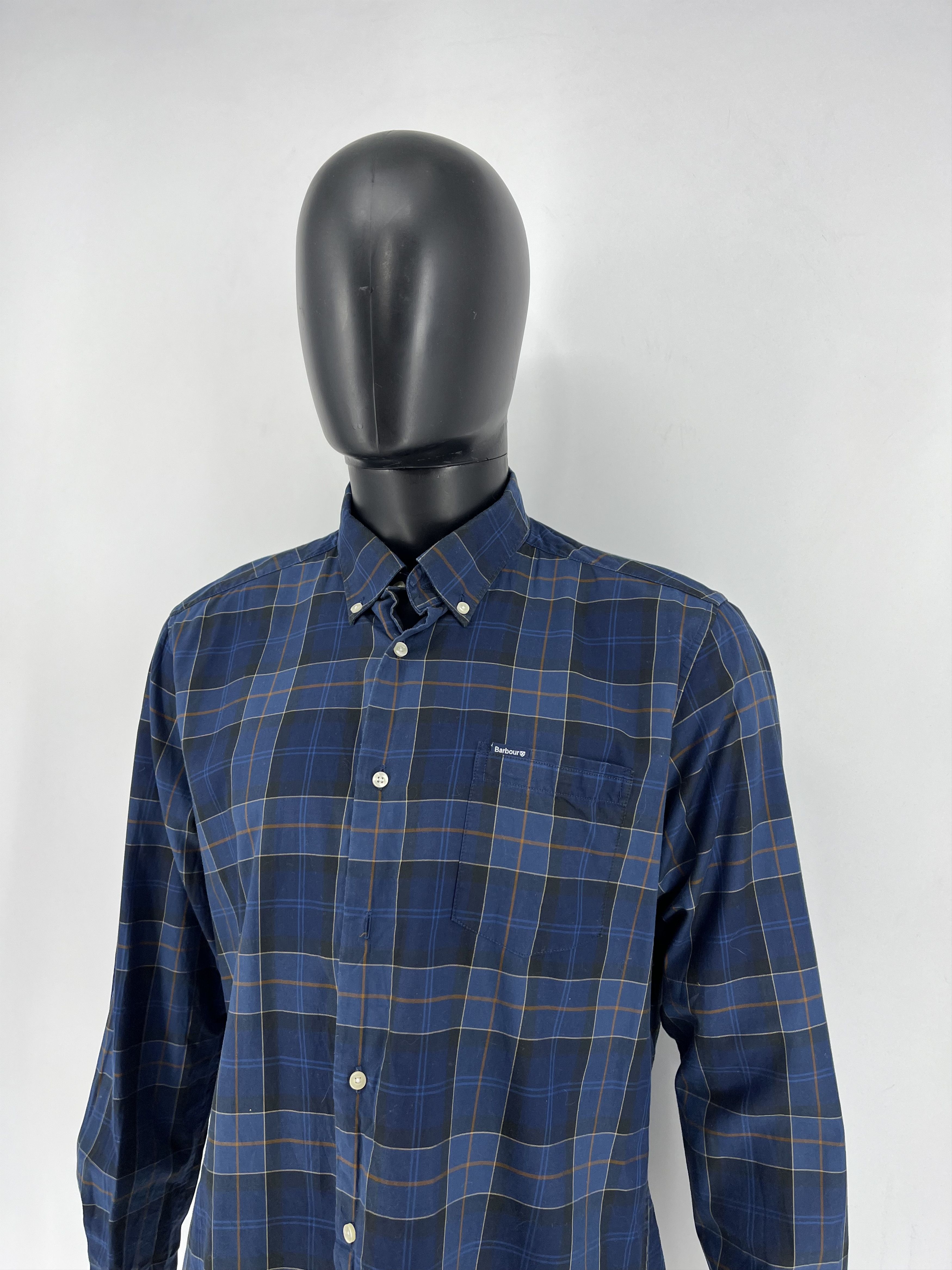 Barbour × Vintage Vintage Barbour Plaid Blake Cotton Flannel Casual Size US L / EU 52-54 / 3 - 4 Thumbnail