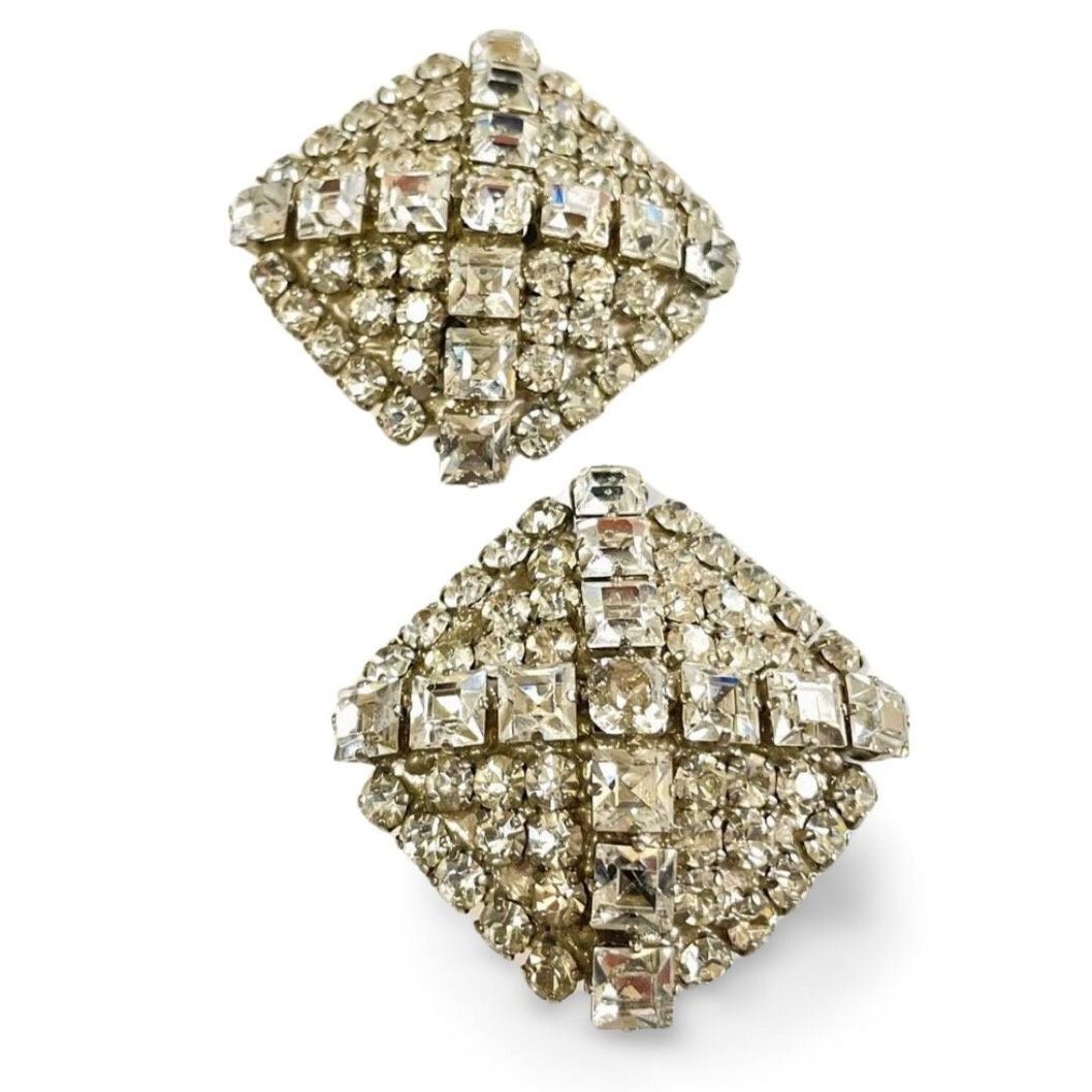Hermes Vintage Yves Saint Laurent square shape silver earrings Size ONE SIZE - 2 Thumbnail