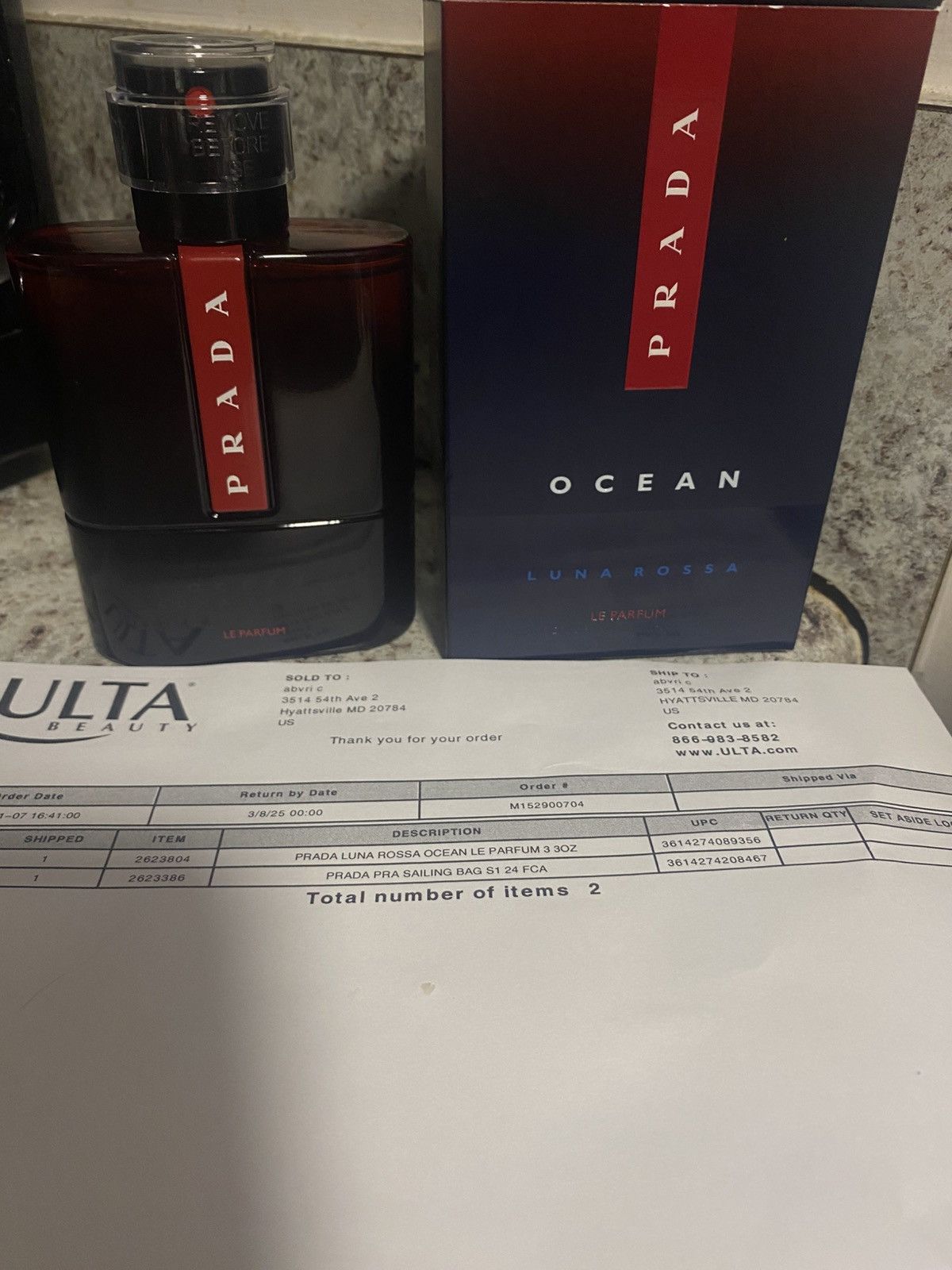Prada Prada Ocean Luna Rossa Le Parfum. Size ONE SIZE - 1 Thumbnail