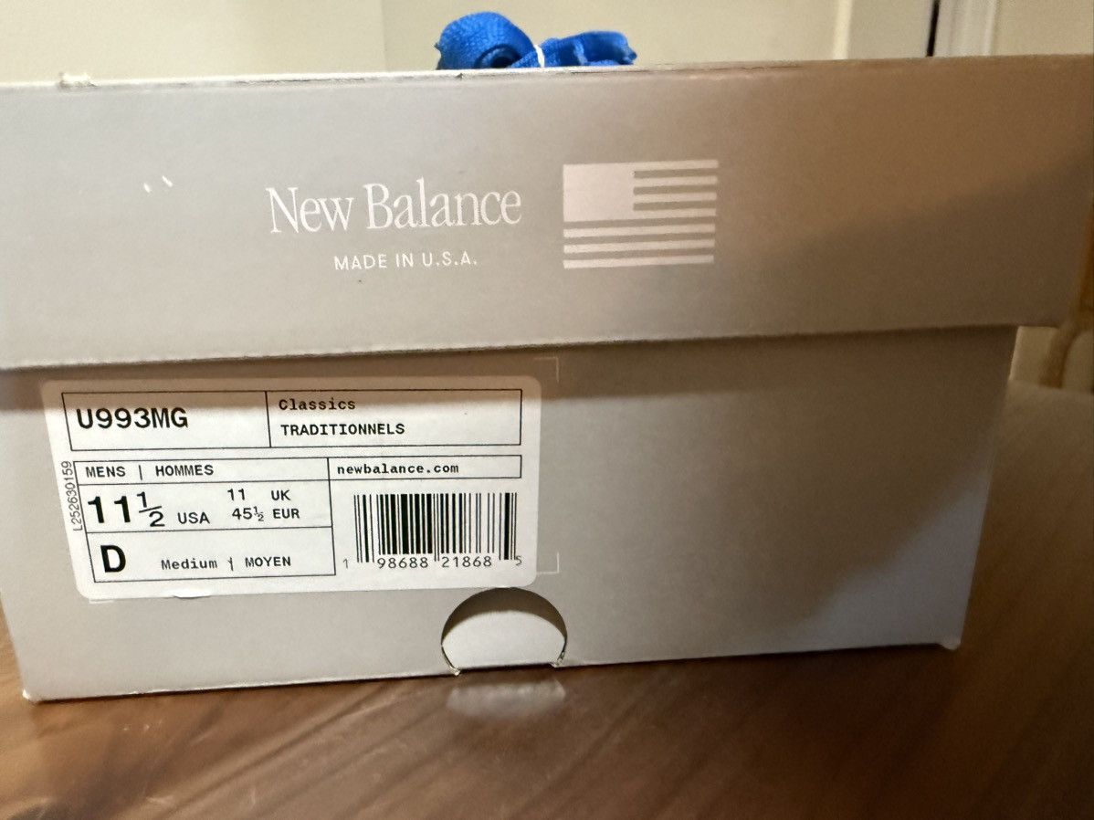 Kith × New Balance Kith New Balance Madison Square Garden Made USA 993 Sz 11.5 Size US 11.5 / EU 44-45 - 11 Thumbnail