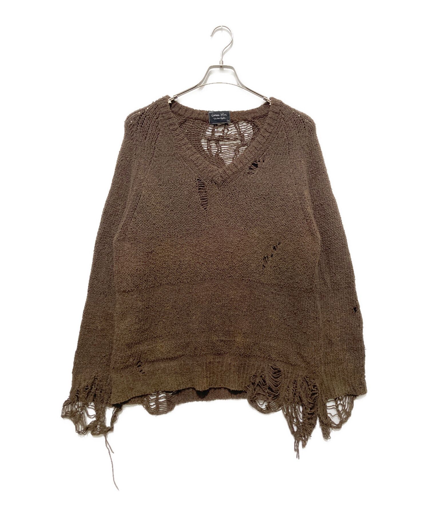 Number (n)ine - 03AW カート期 border knit ALPACA BORDER KNIT BIG PULLOVER #aw21 #numbernine