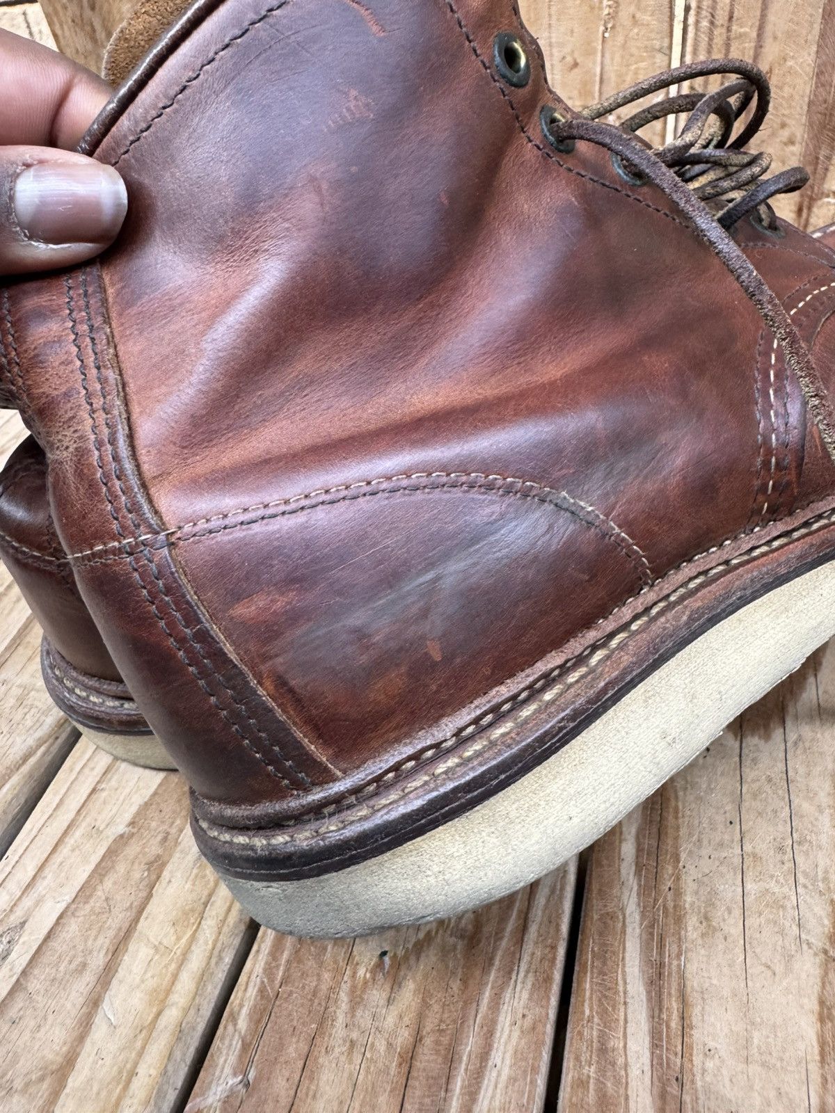 Red Wing Red Wing 1907 Copper Rough Brown Boots UK 7.5 D | EUR 41.5 Size US 8.5 / EU 41-42 - 25 Thumbnail