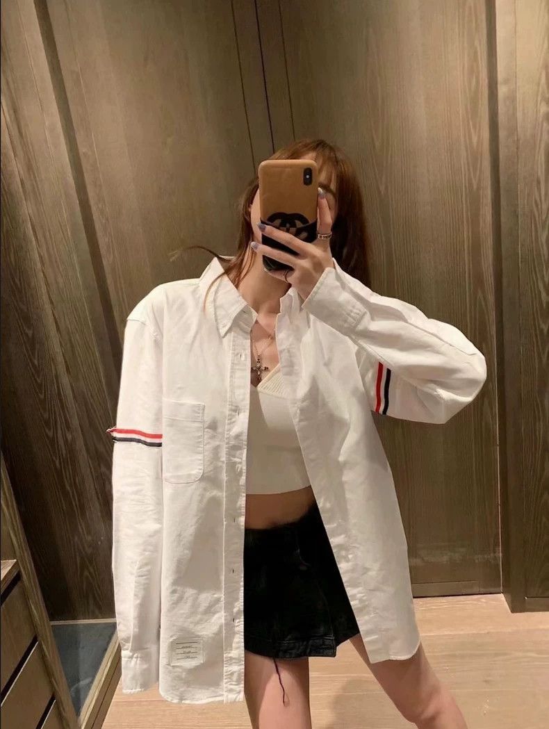 Thom Browne THOM BROWNE White two-sleeved shirt 2502-Nextarrow Size US M / EU 48-50 / 2 - 7 Thumbnail