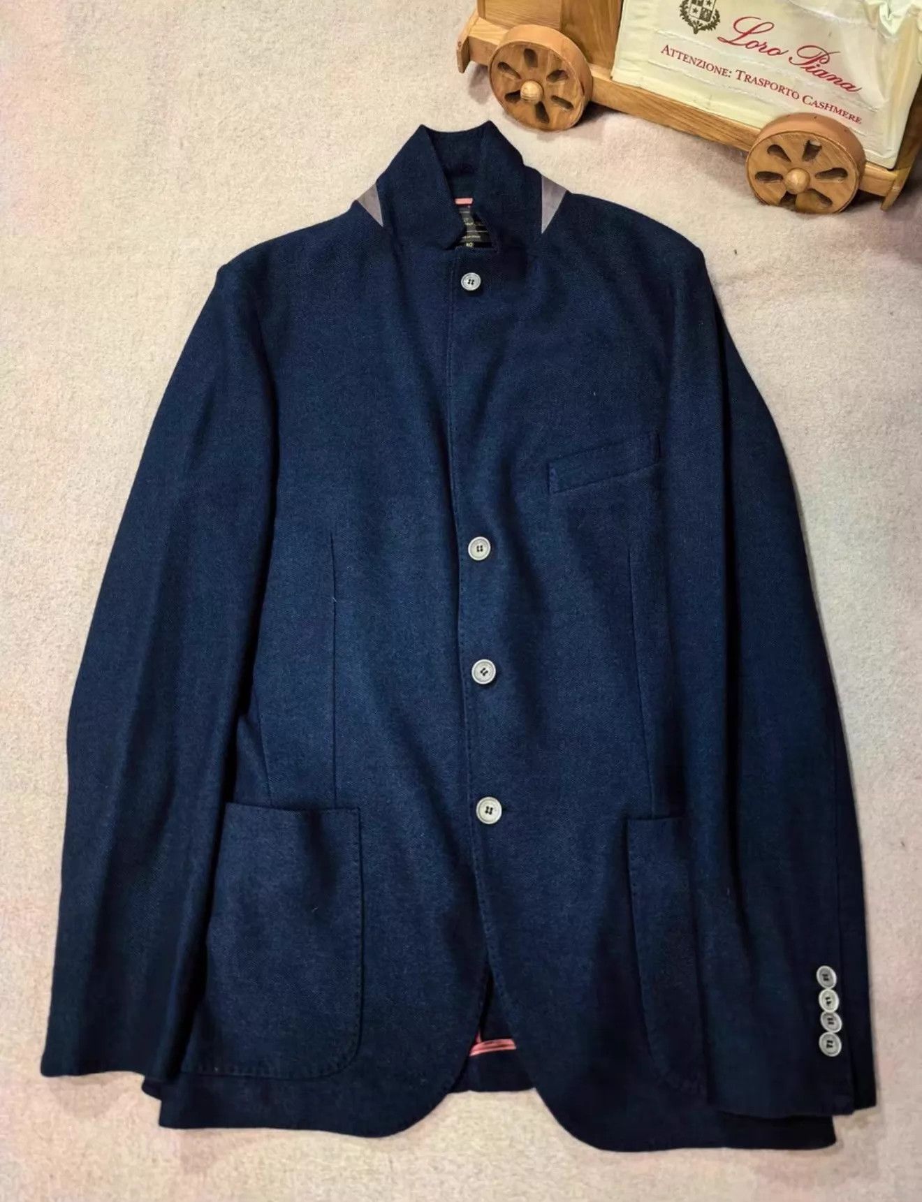 Loro Piana Loro Piana Velvet Thick Knit Short Sleeve Jacket 50 EU SF Size US M / EU 48-50 / 2 - 2 Thumbnail