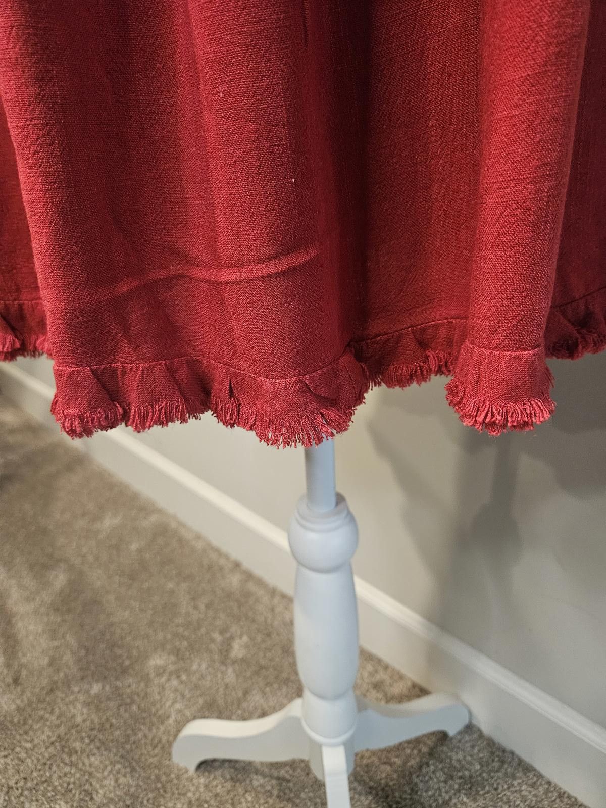 Designer Umgee Sassy Stuff Women’s Casual Frill Dress - Rust Red Size L / US 10 / IT 46 - 5 Thumbnail