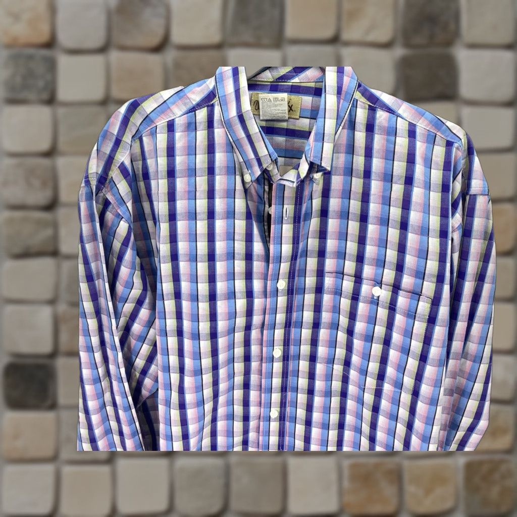 Wrangler VINTAGE Wrangler 20X Western Shirt Men M Purple Check Long Sleeve Rodeo NWOT Size US M / EU 48-50 / 2 - 1 Thumbnail