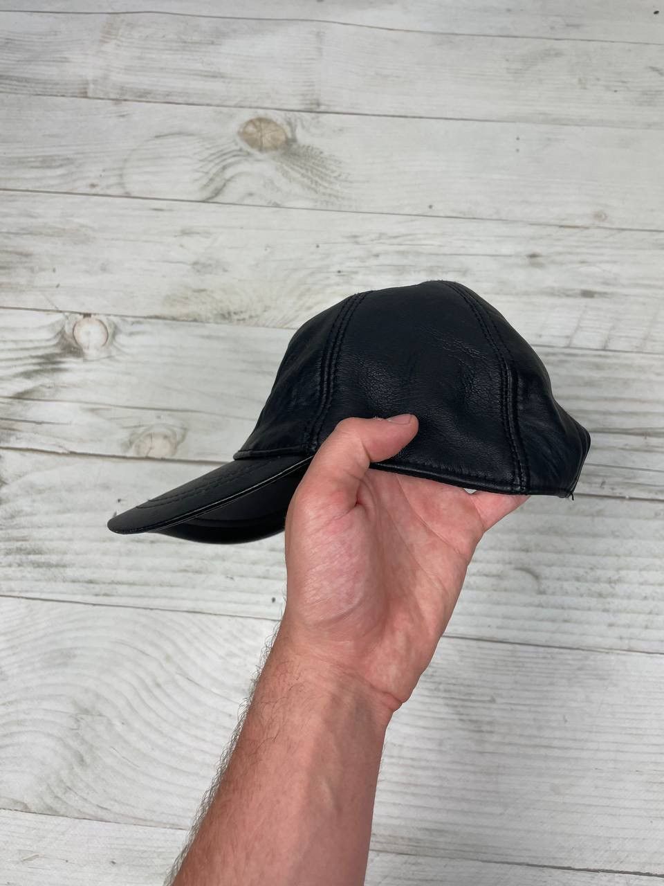 Formula 1 Vintage Volkswagen Leather Cap Hat 90s Racing Size ONE SIZE - 4 Thumbnail