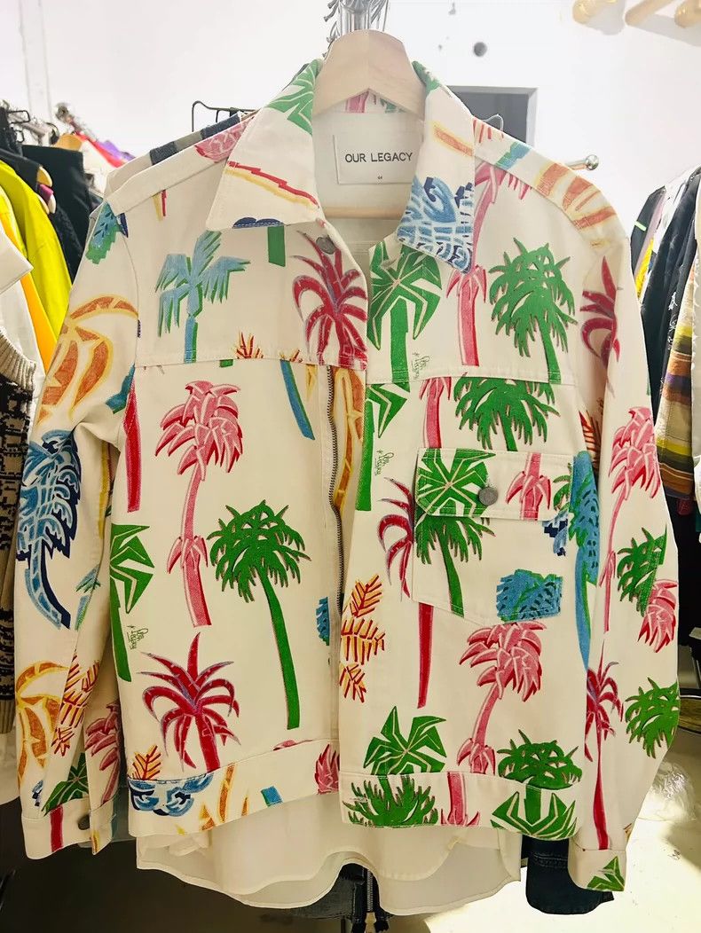 Our Legacy our legacy size 44 Palm tree zipper denim jacket 2502-Nexta Size US S / EU 44-46 / 1 - 1 Thumbnail