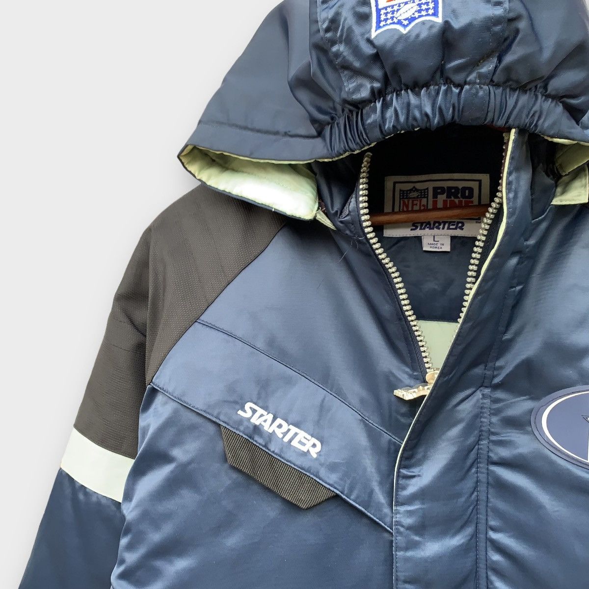 NFL VINTAGE 90s STARTER DALLAS COWBOYS JACKET EMBROIDERED LOGO Size US L / EU 52-54 / 3 - 5 Thumbnail