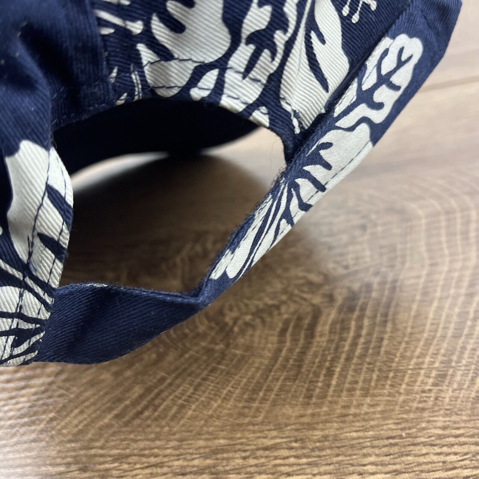 Other Beach Hat Vacation Leaves Hat Blue Cap Adjustable Blue Adult Size ONE SIZE - 10 Thumbnail