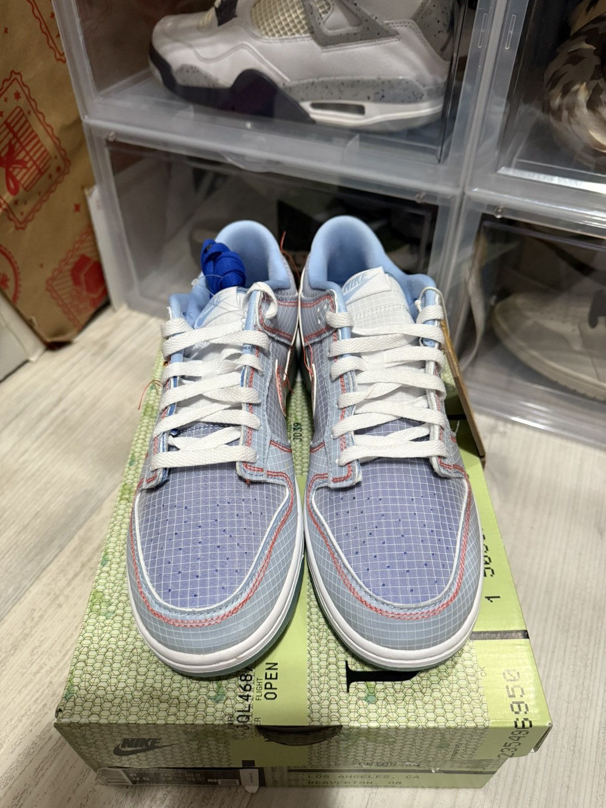 Nike × Union LA Union Nike Dunk Low Passport Pack Argon Size US 8 / EU 41 - 4 Thumbnail