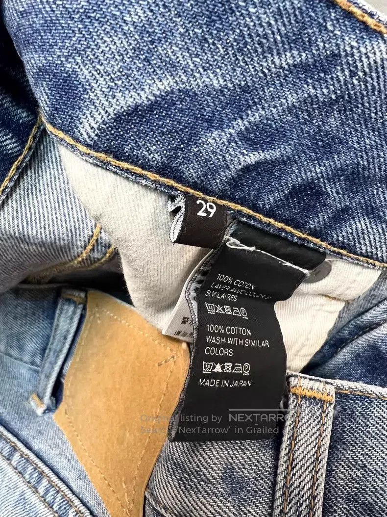 Celine CELINE Washed Blue Straight Carrot Denim Pants i Size US 30 / EU 46 - 4 Thumbnail