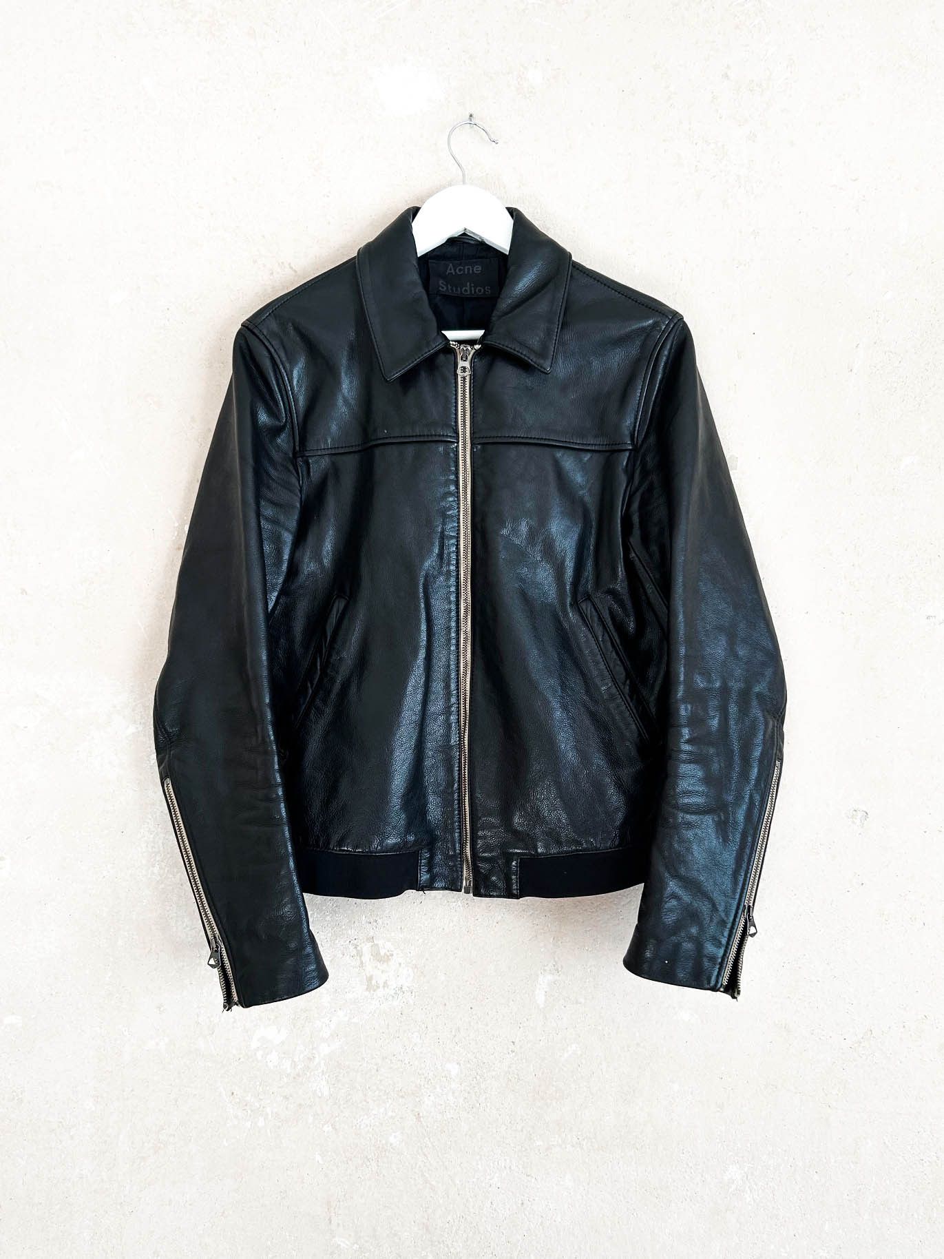 Acne Studios Alisdair Leather Jacket Size US S / EU 44-46 / 1 - 1 Thumbnail