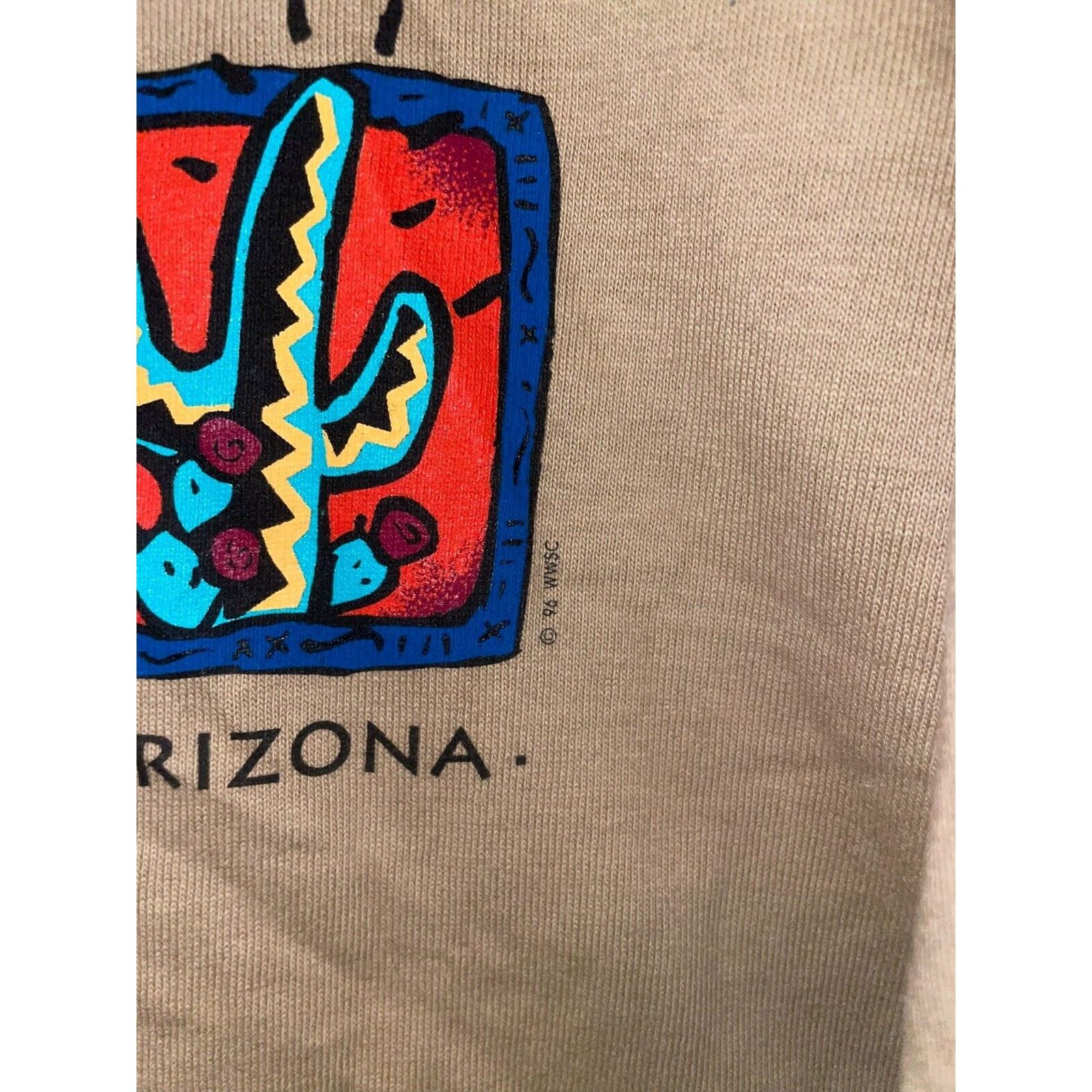 Anvil Vintage Arizona Long Sleeve Shirt Brown 90s VTG Large 90s Size US L / EU 52-54 / 3 - 4 Thumbnail