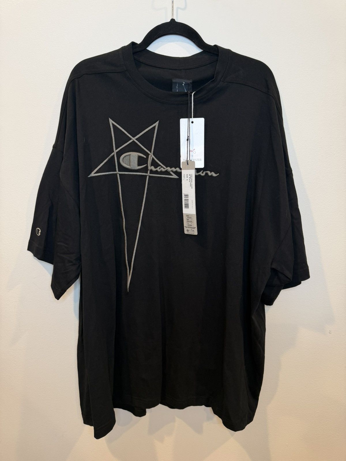 Champion × Rick Owens Rick Owens x Champion Tommy T Black Size US S / EU 44-46 / 1 - 1 Thumbnail